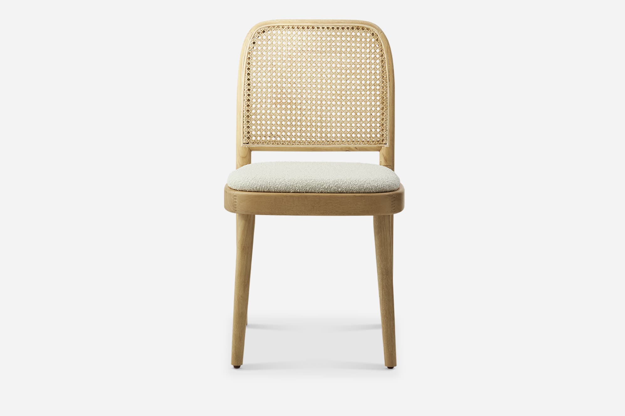 Edith Cane Chair, White Wash 8
