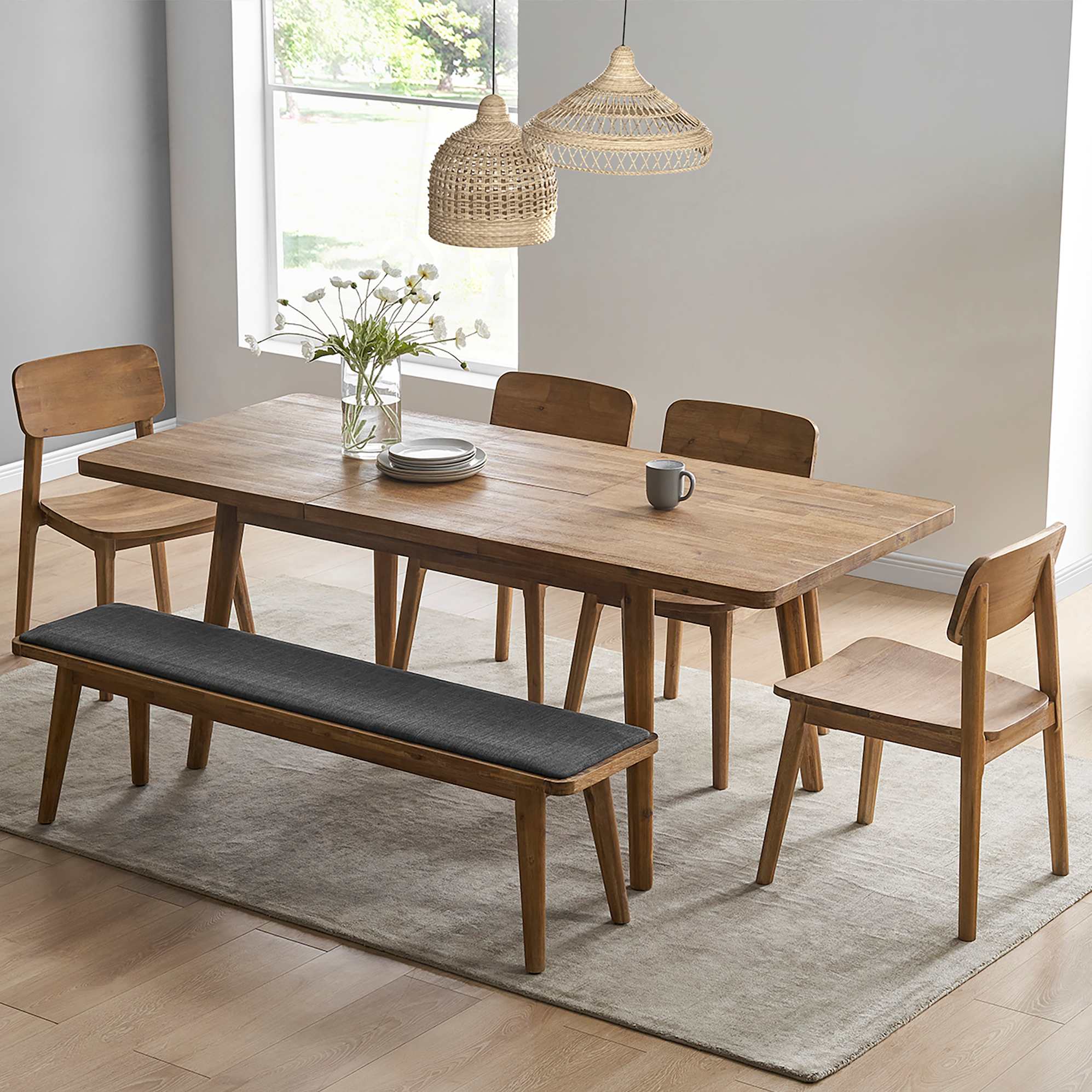 Seb Dining Table Set for 4-6 0