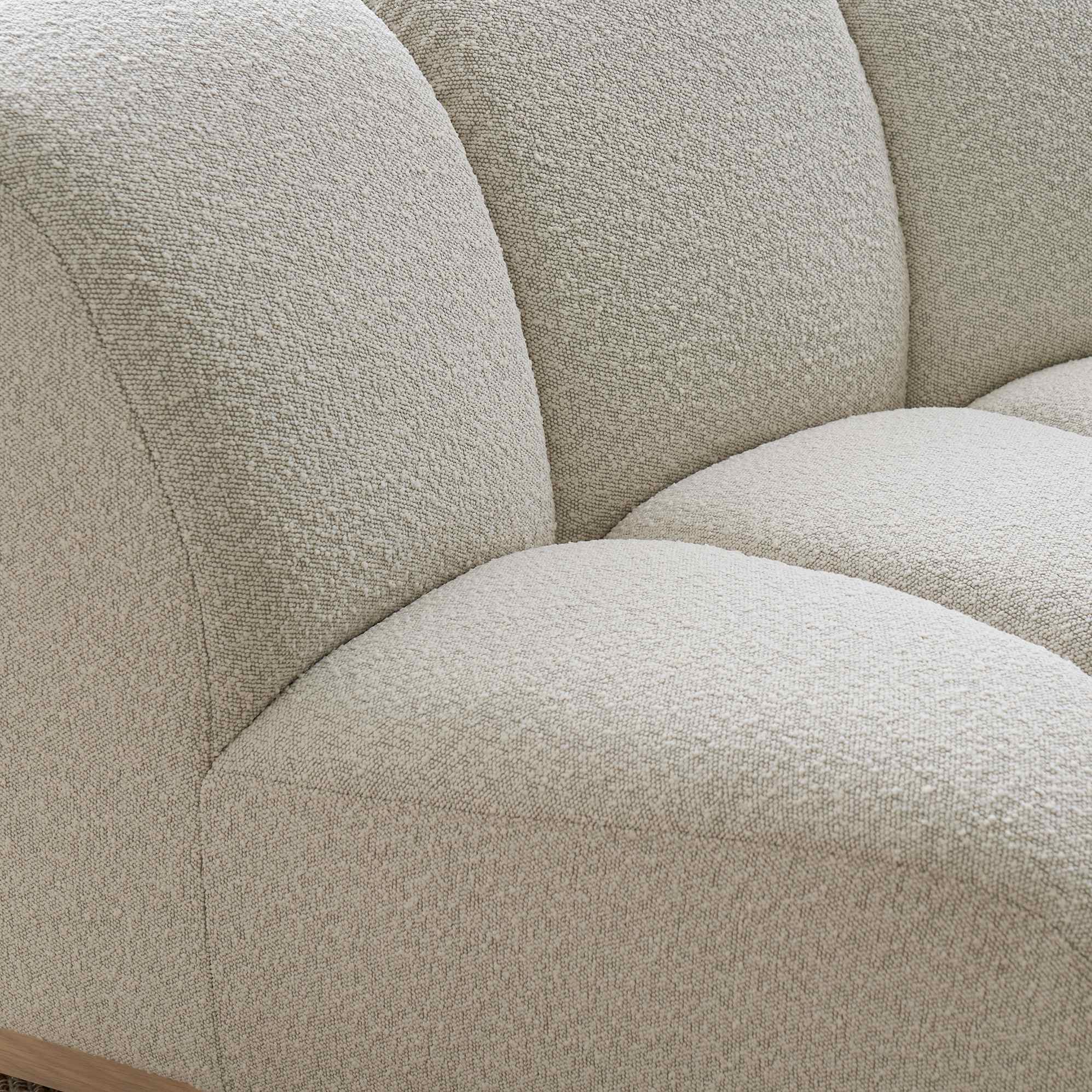 Marlow Performance Bouclé Armless 2 Seater Sofa 8