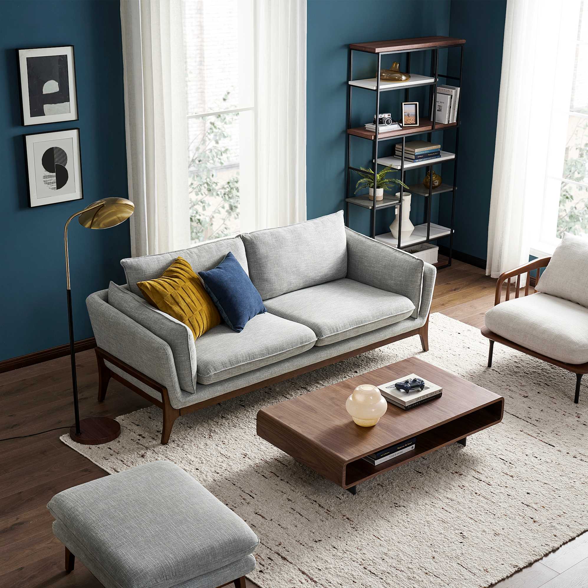 Remi 3 Seater Sofa with Ottoman 3