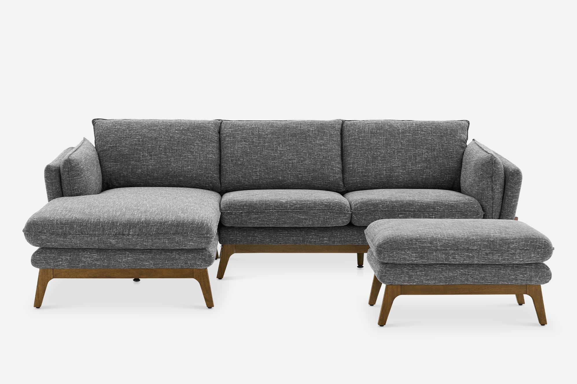 Remi Chaise Sectional Sofa with Ottoman 2