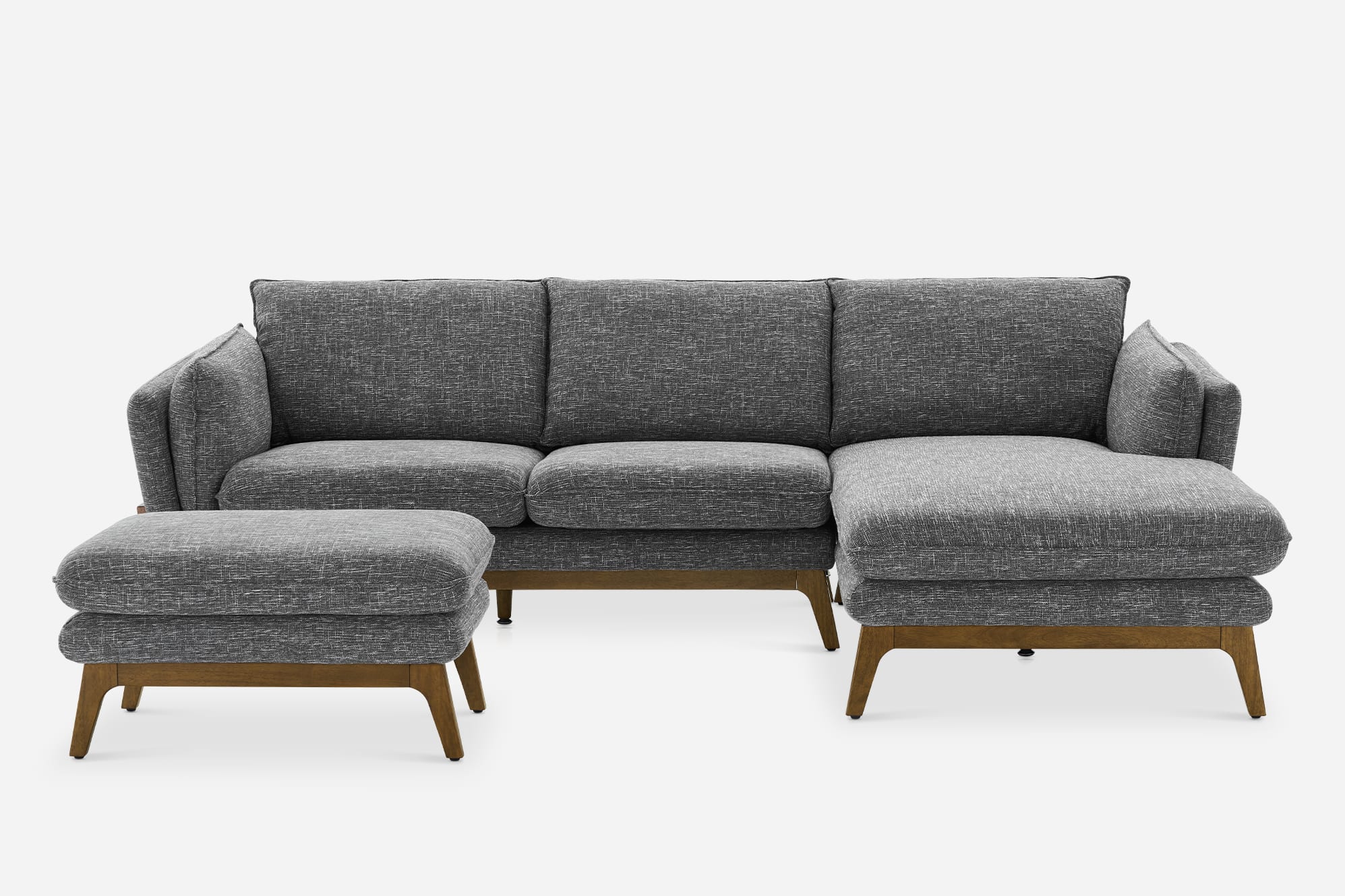 Remi Chaise Sectional Sofa with Ottoman 2