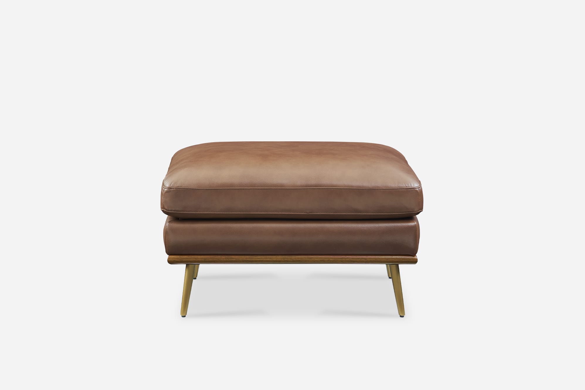 Isaac Leather Ottoman 2