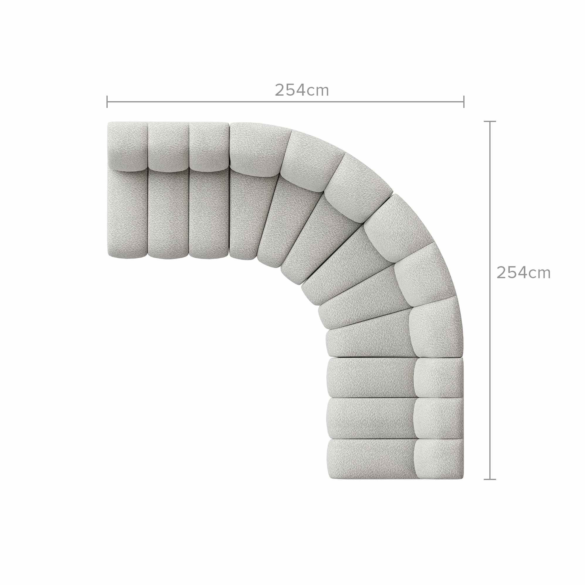 Marlow Performance Bouclé L-Shape Sectional Sofa 13