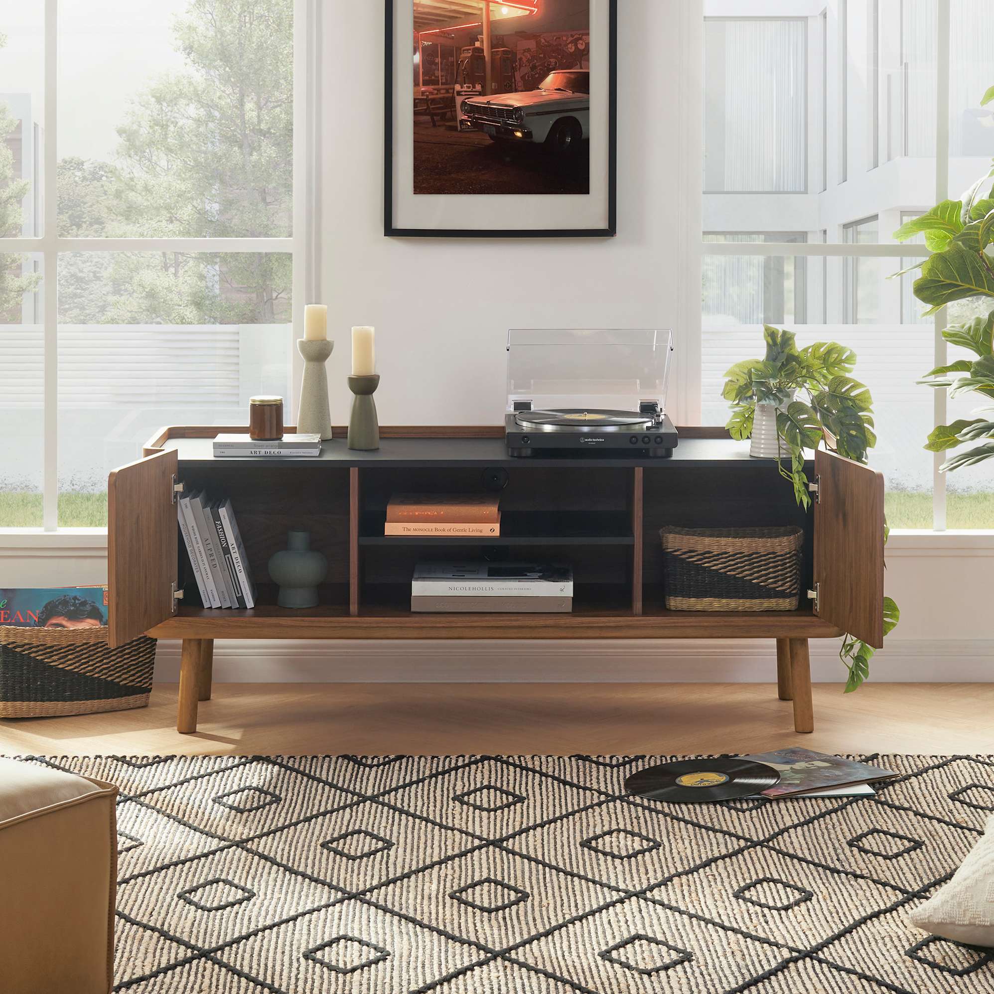 Strato TV Unit Walnut, 150cm 4