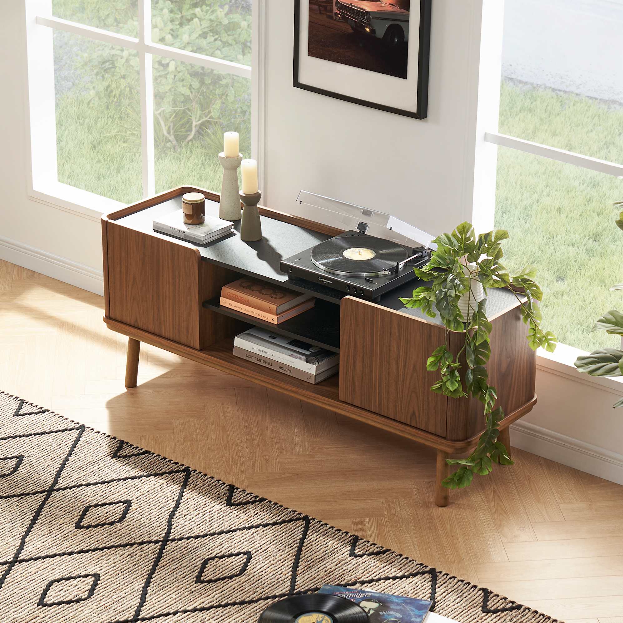 Strato TV Unit Walnut, 150cm 3