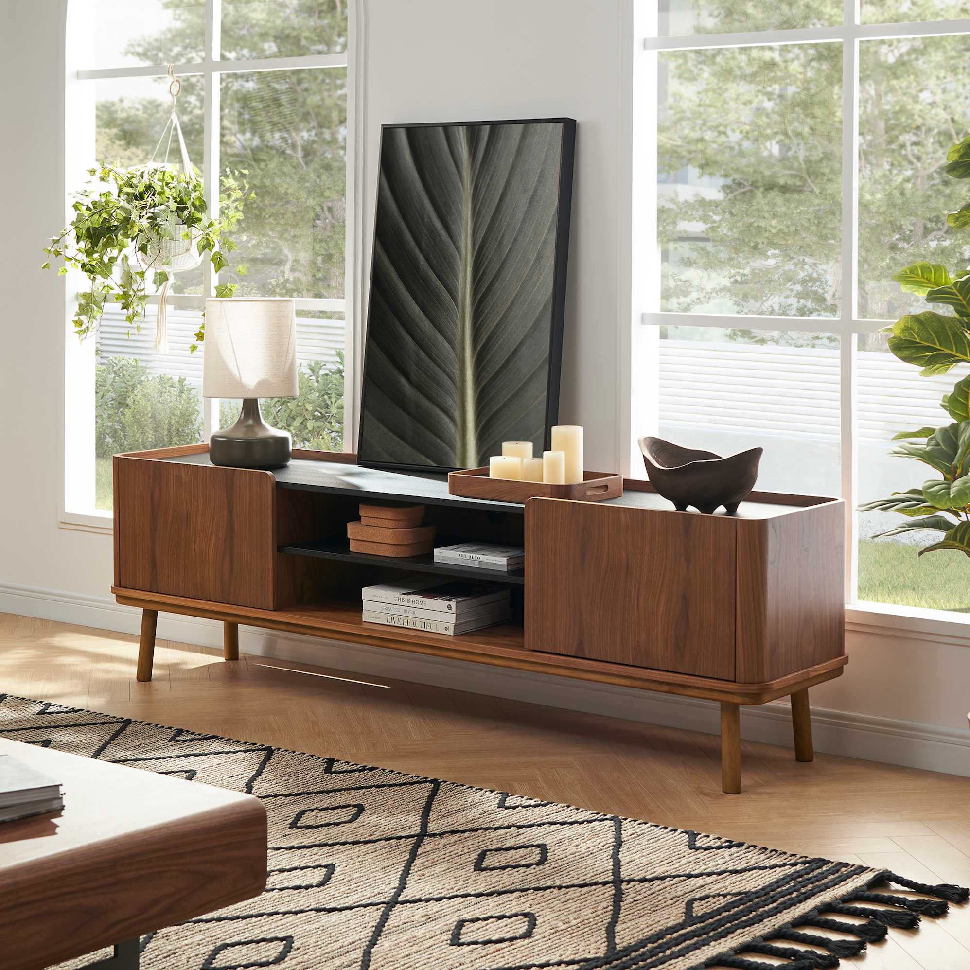 Strato TV Unit Walnut, 200cm 0