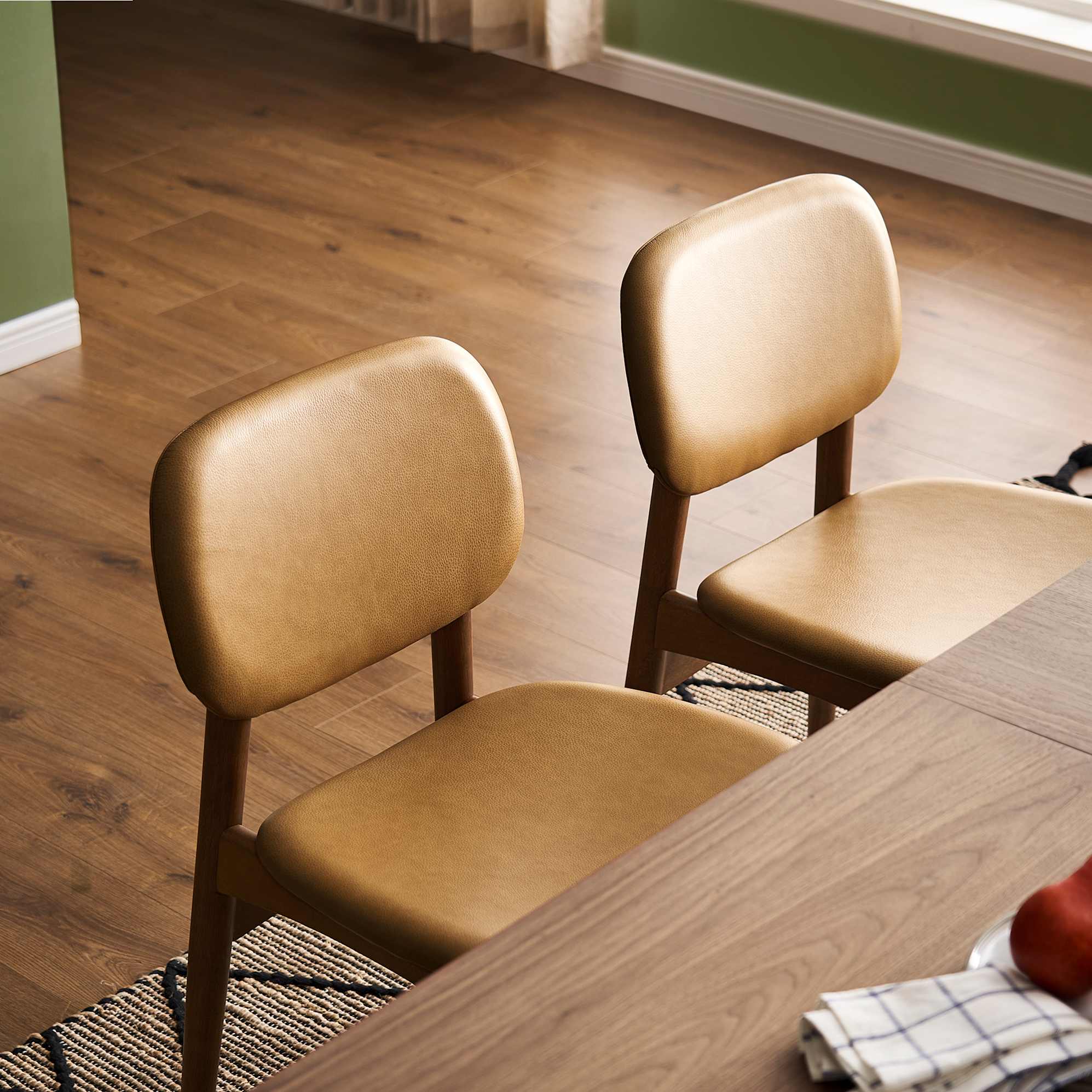 Kelsey Leather Chair, Walnut Stain 6