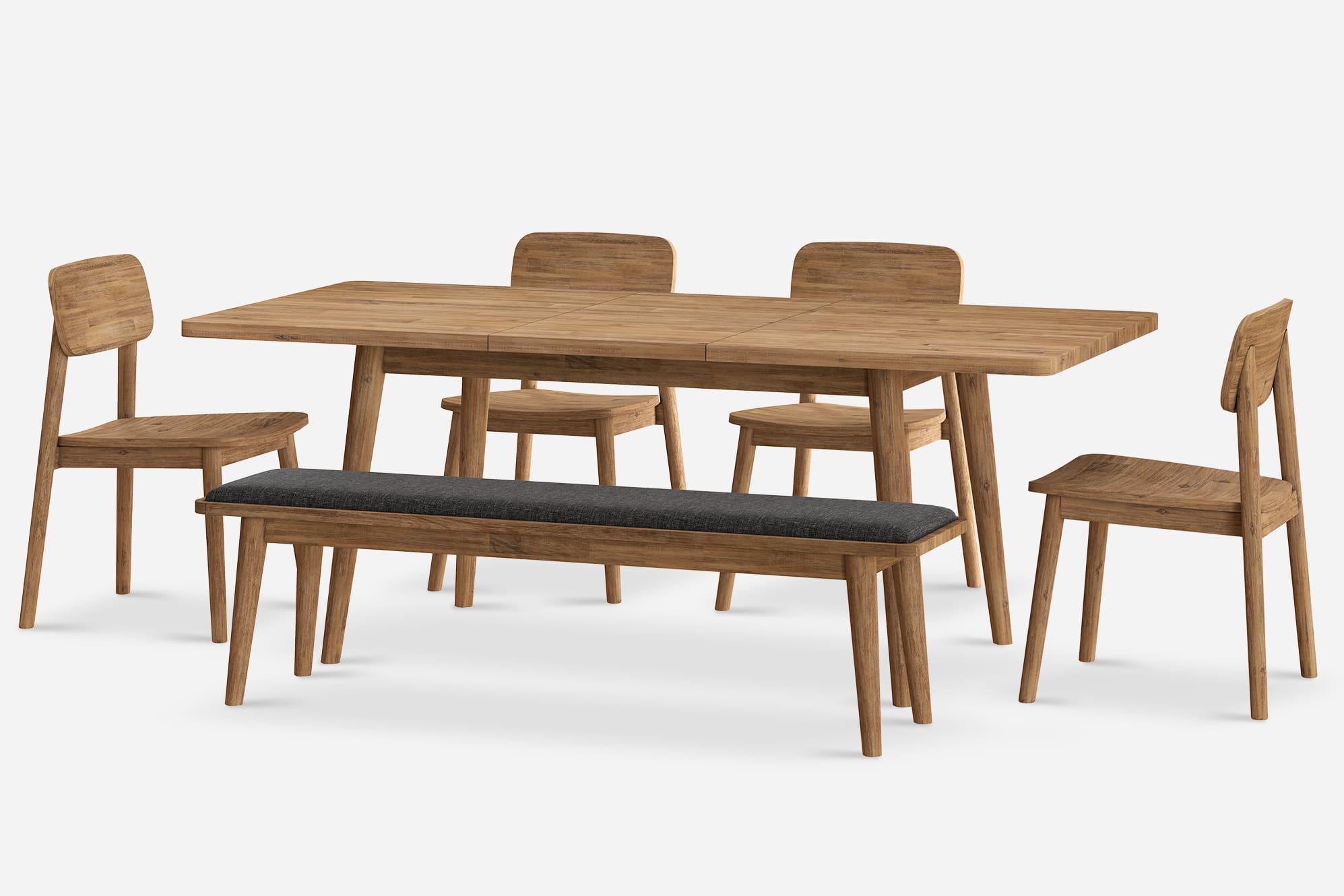 Seb Extendable Dining Set for 4-6 2