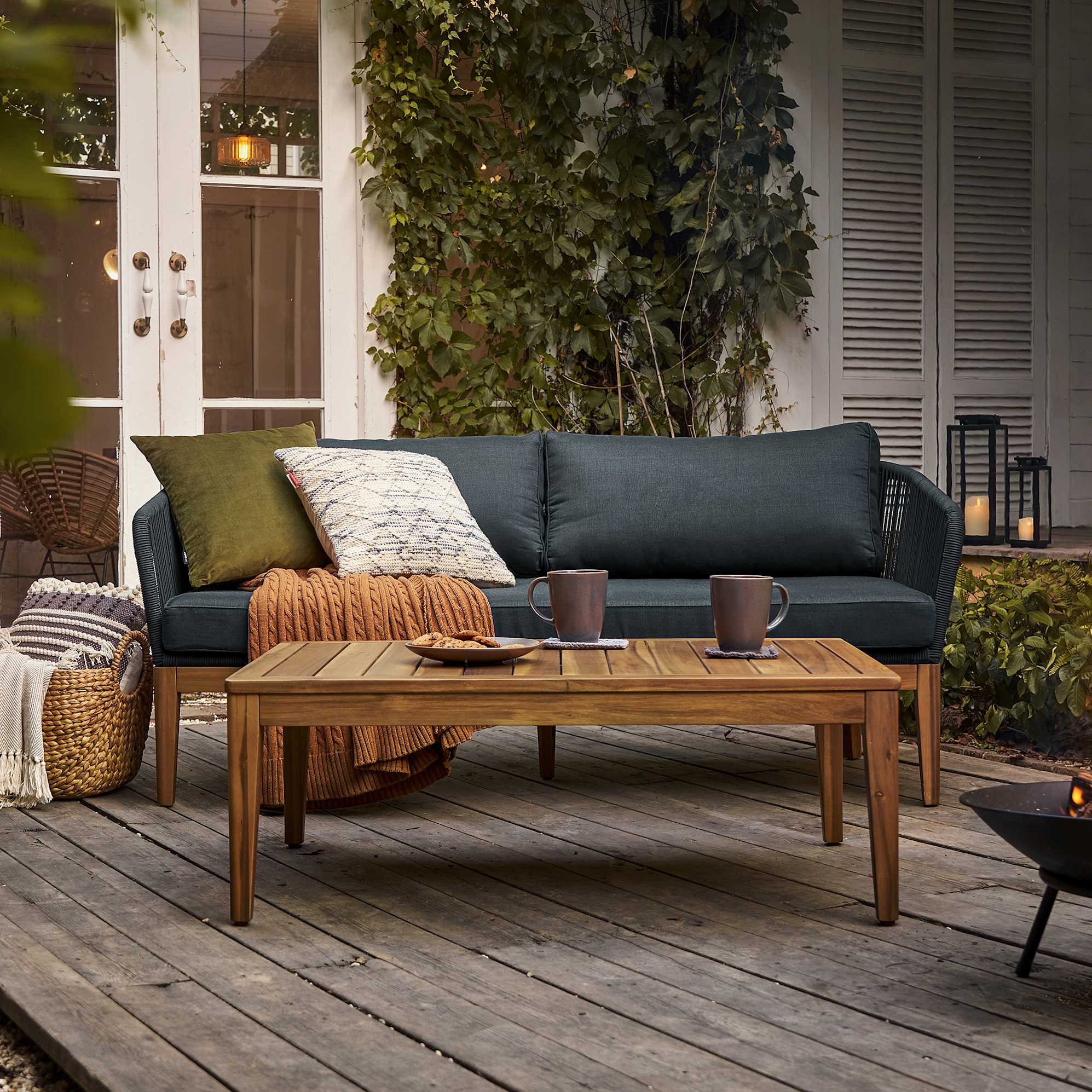 Maui Outdoor 2 Seater Sofa & 2 Lounge Chairs Set 5