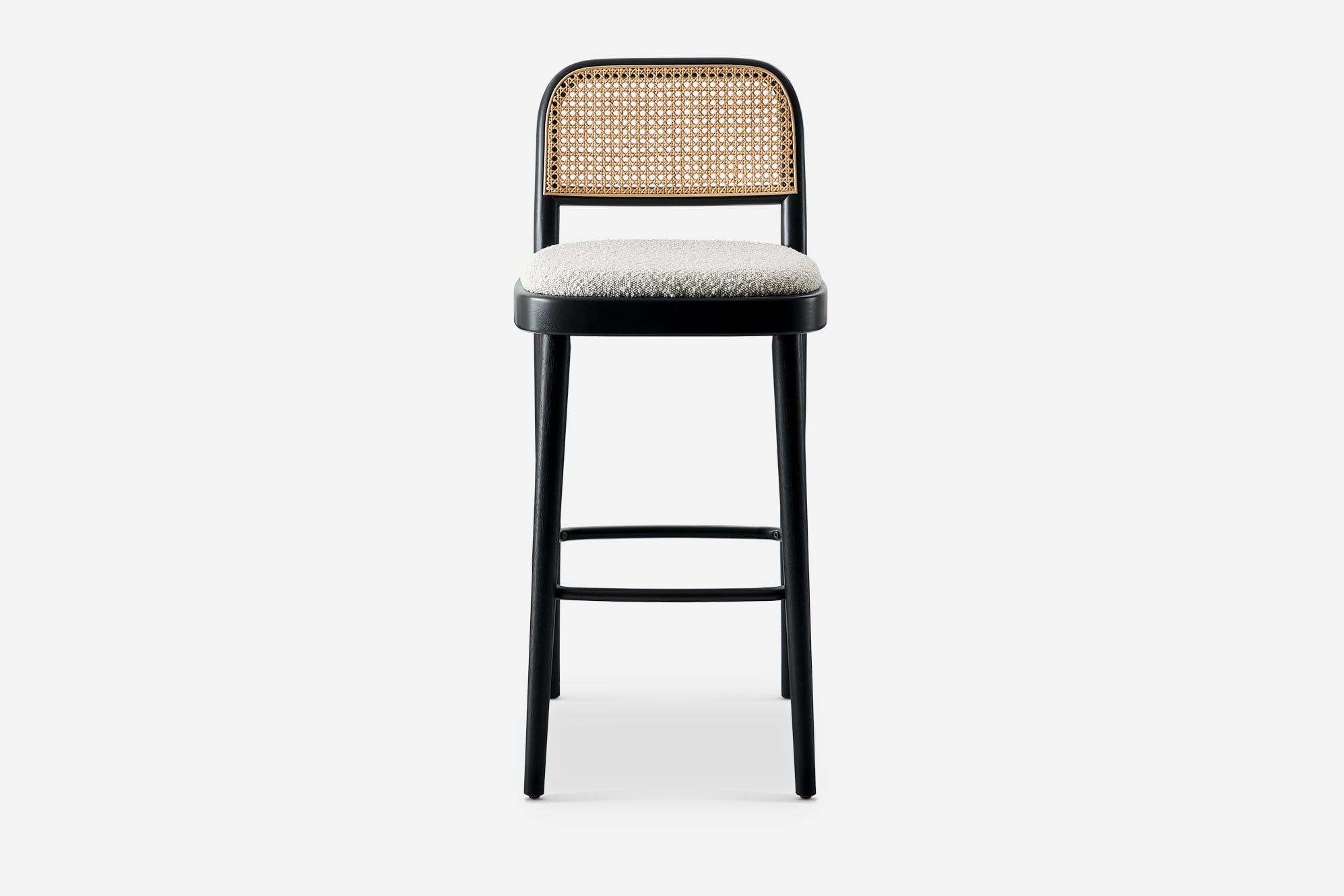 Edith Cane Bar Stool, Black 10