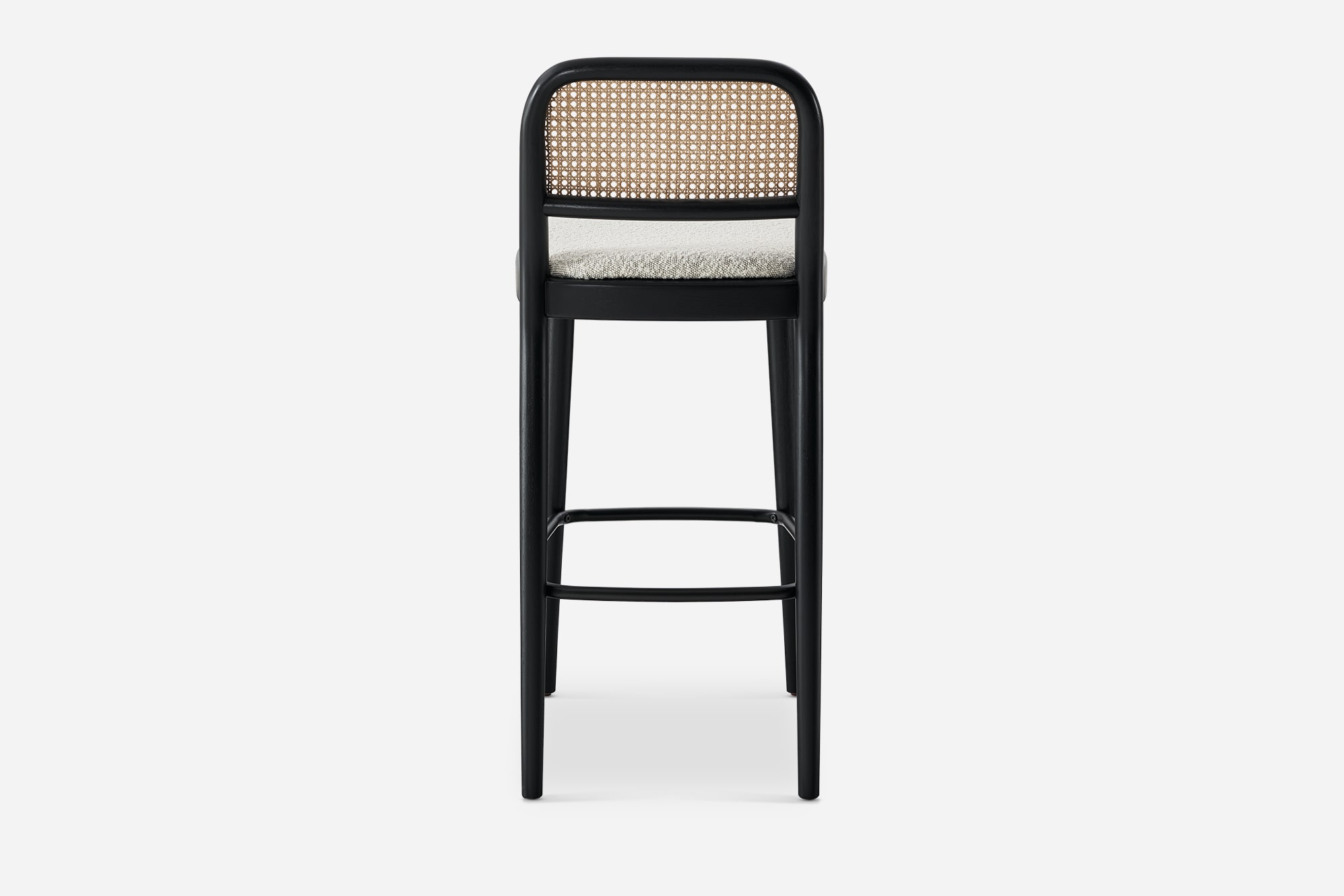 Edith Cane Bar Stool, Black 12