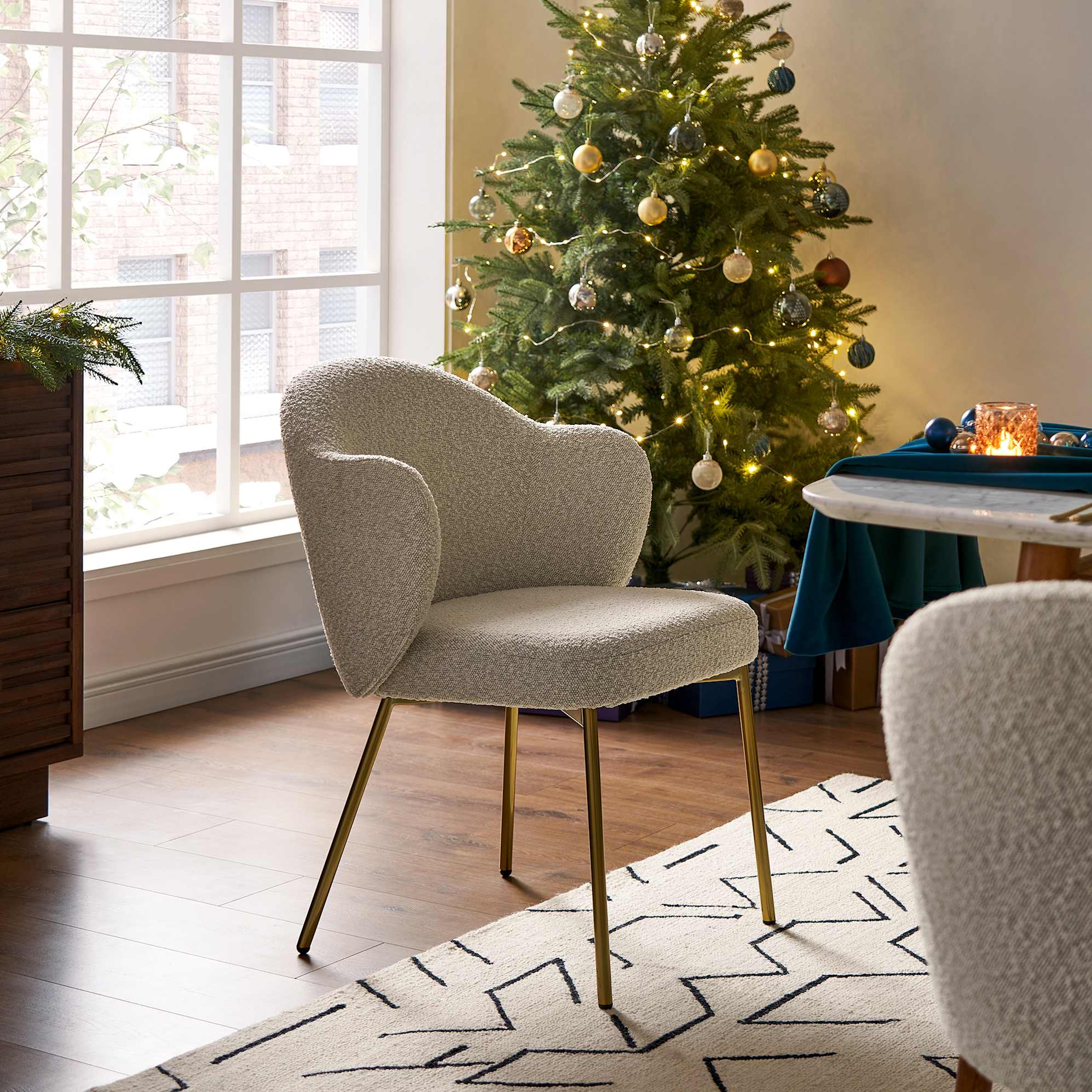 Simone Performance Bouclé Chair 8