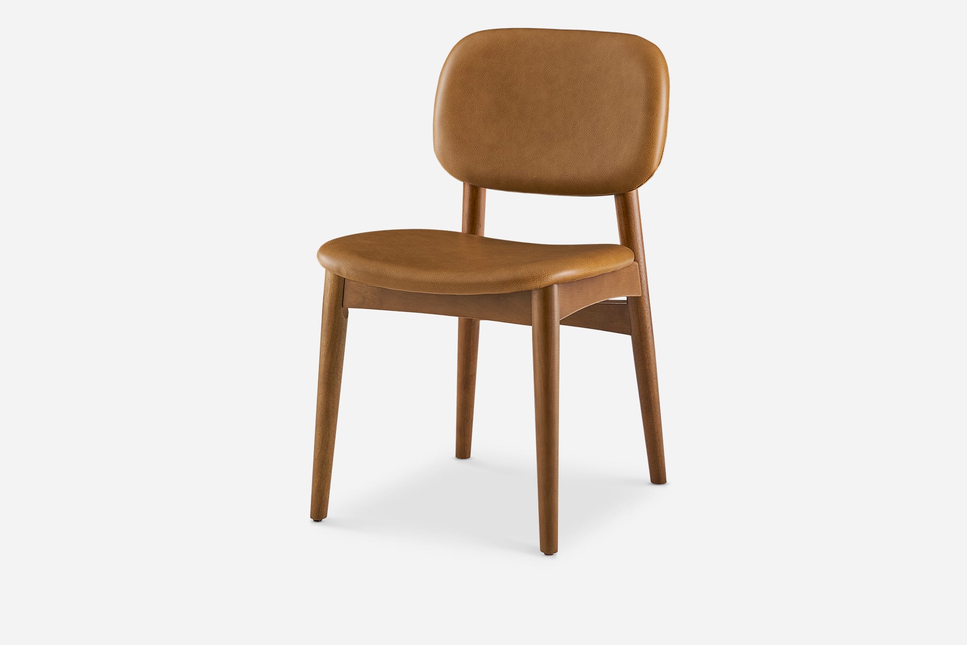 Kelsey Leather Chair, Walnut Stain 2