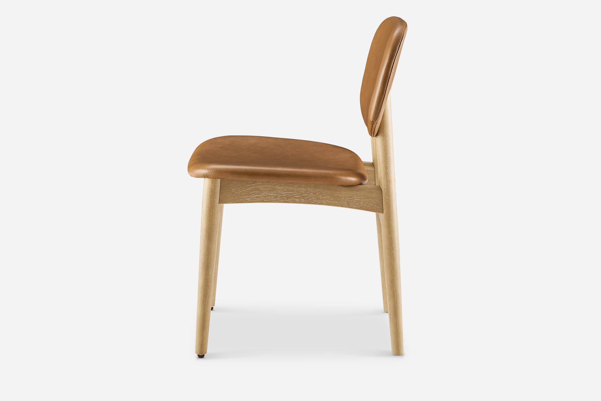Kelsey Leather Chair, White Wash 12