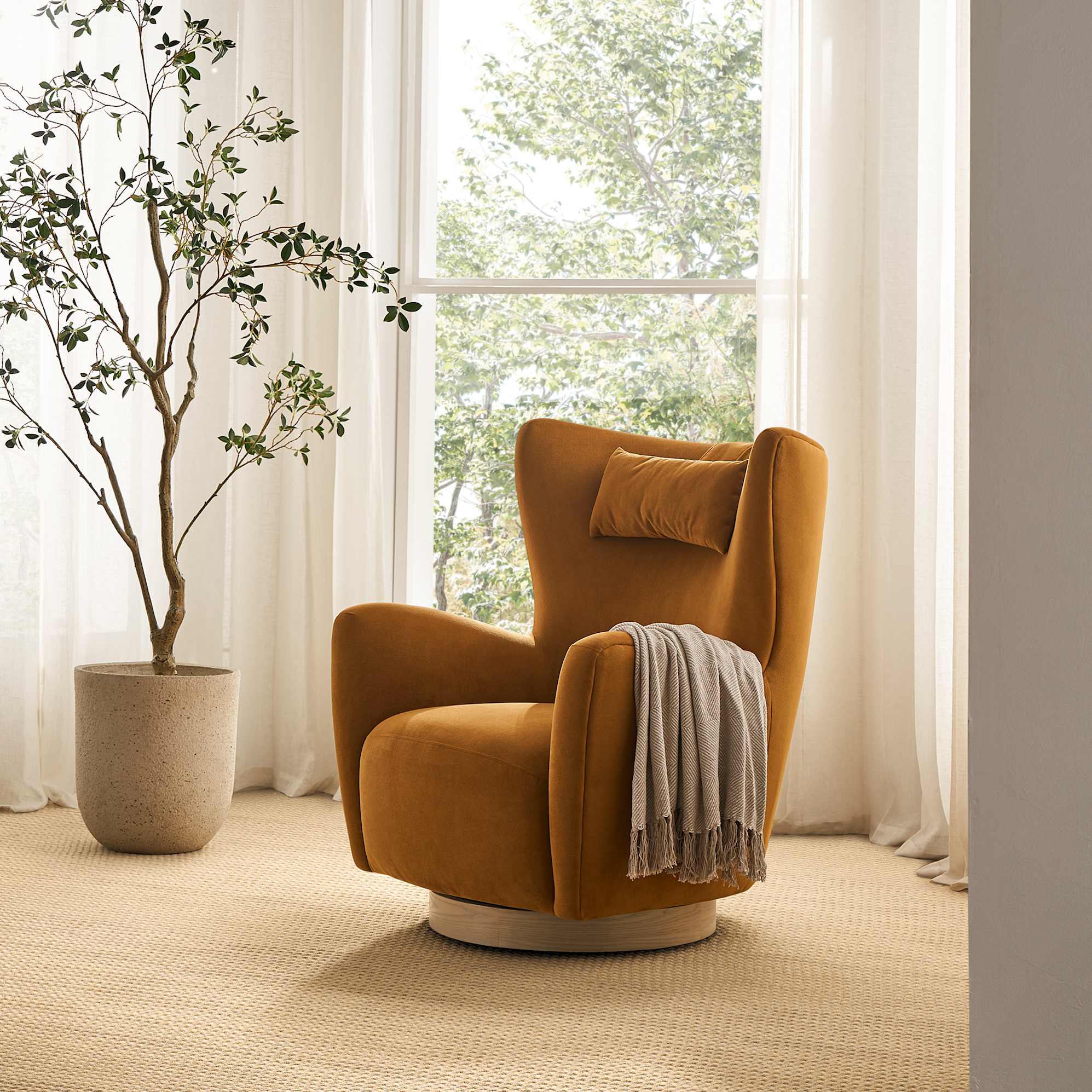 Colette Swivel Armchair 0