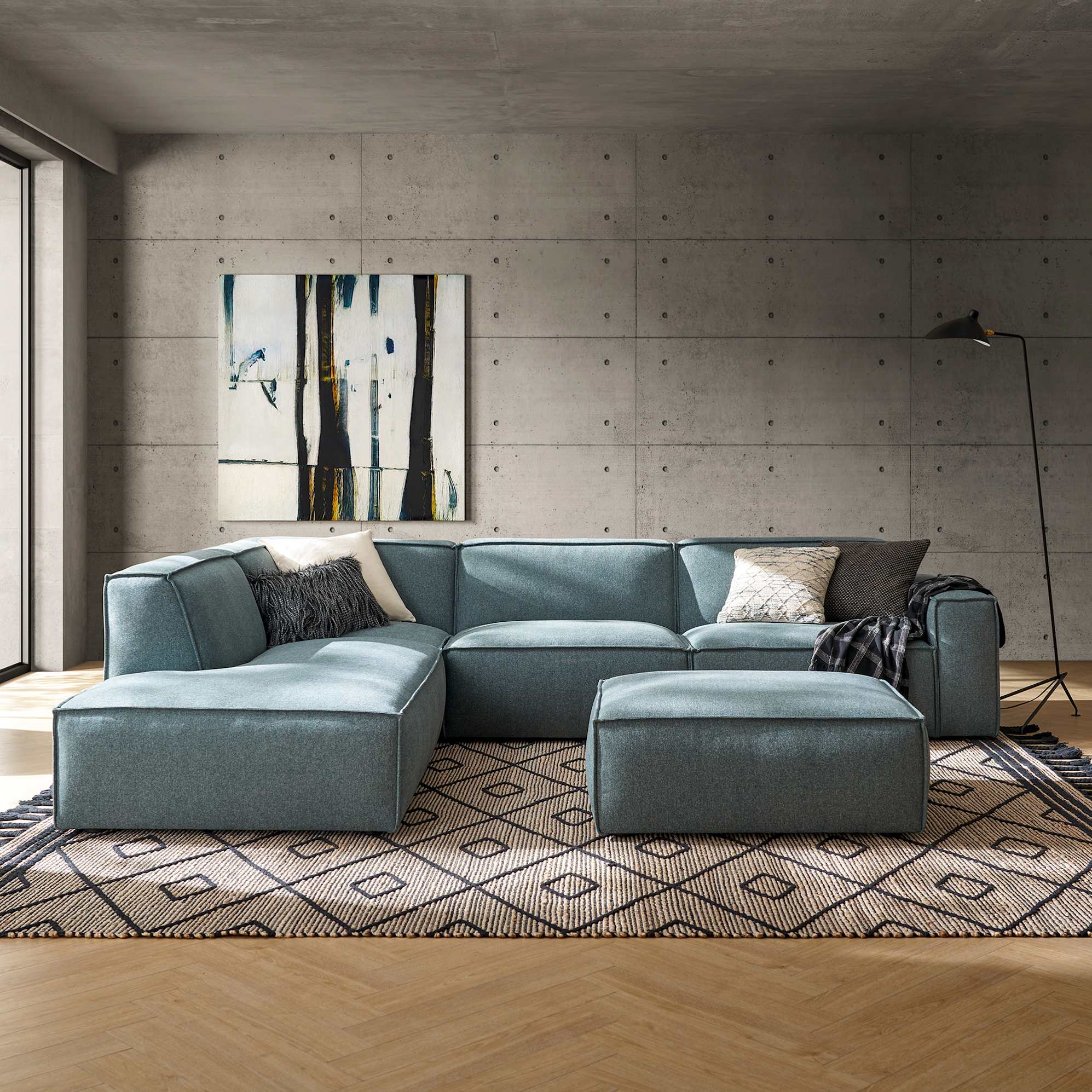 Jonathan Extended Side Chaise Sectional Sofa 3