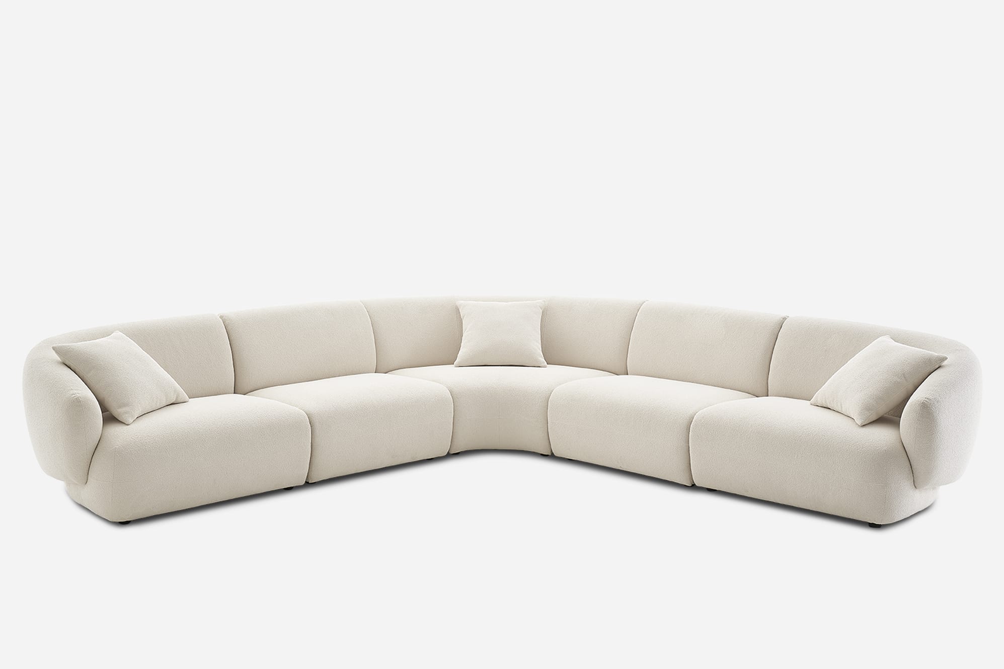 Auburn Performance Fabric Extended L-Shape Sectional Sofa 2