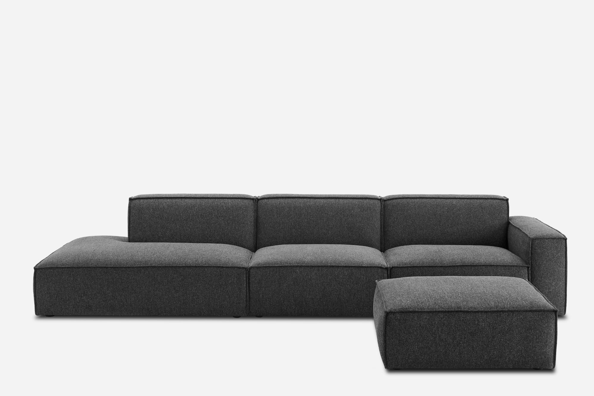 Jonathan Extended Side Chaise Sofa with Ottoman 2
