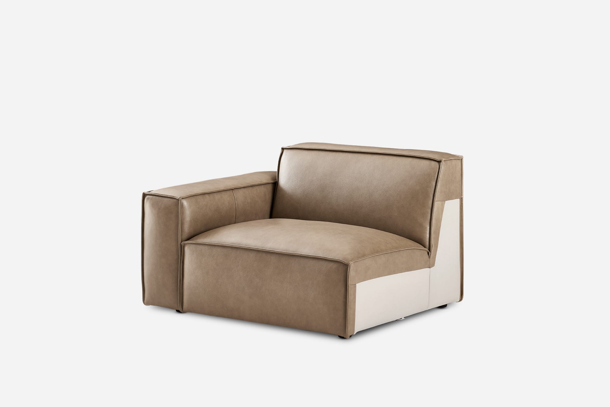 Jonathan Leather Left Arm Sofa 10