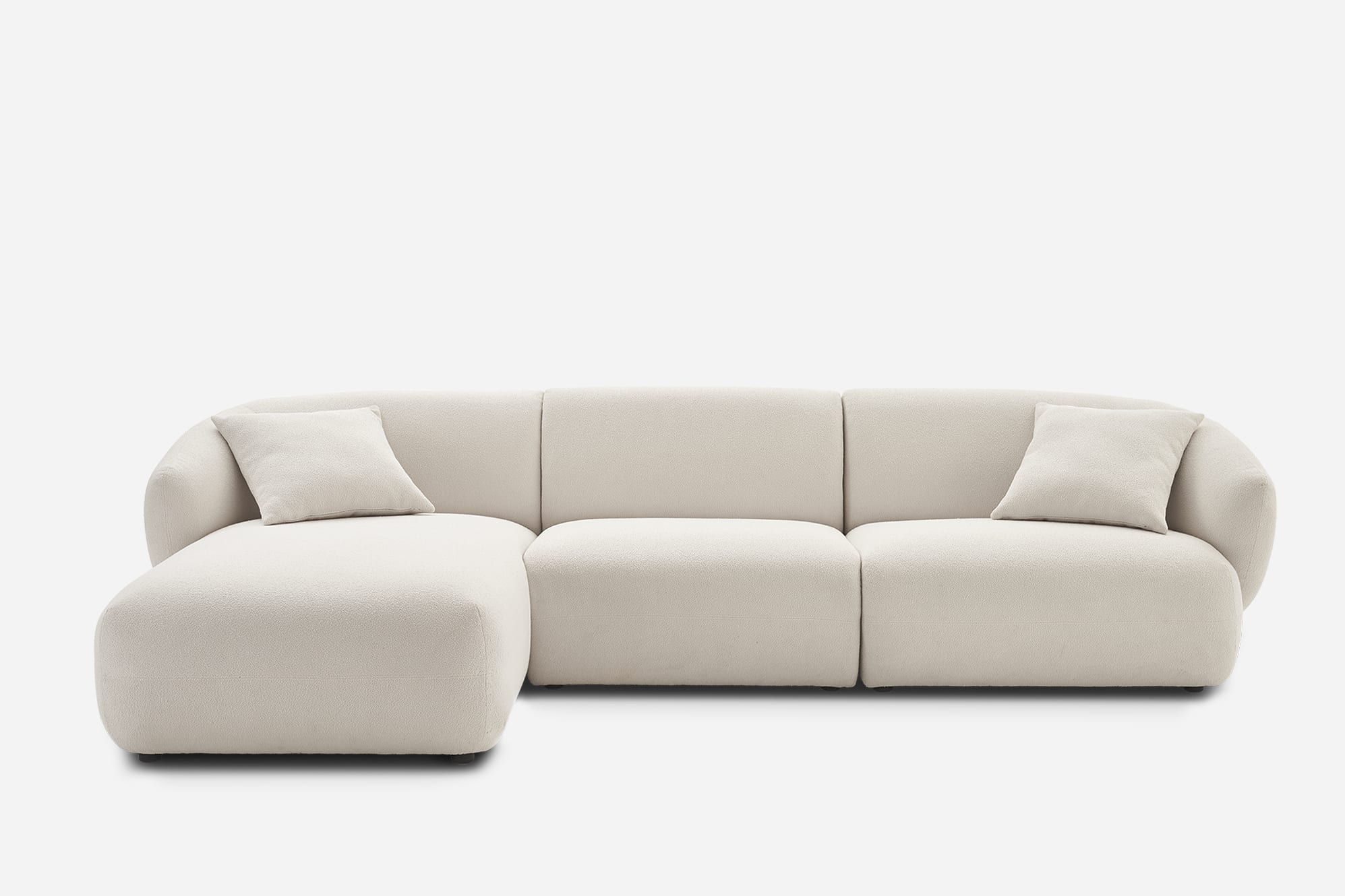Auburn Performance Fabric Chaise Sectional Sofa 1