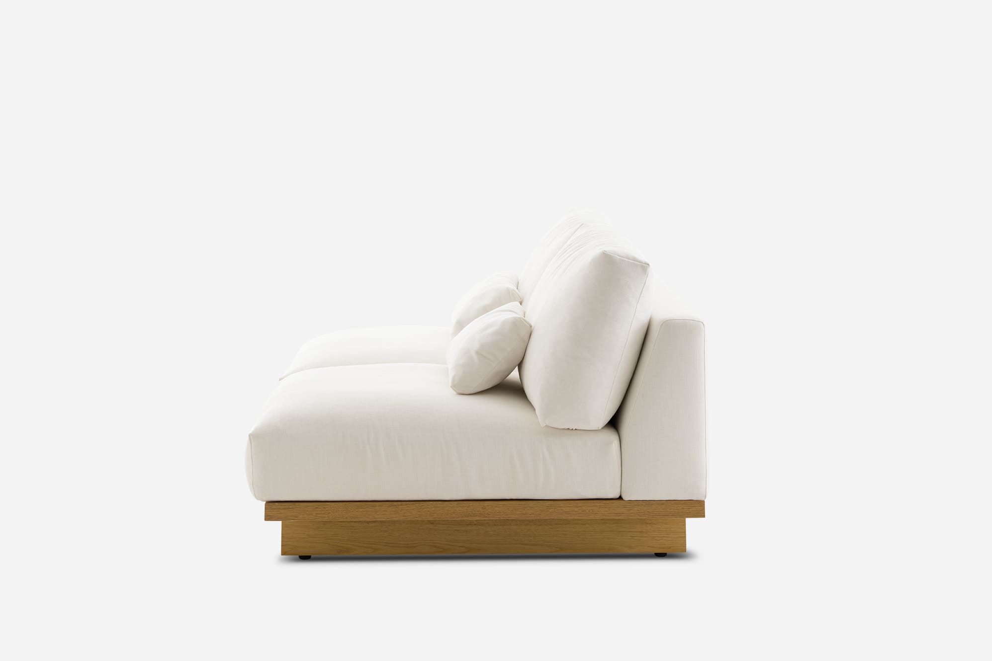 Mori Performance Fabric Armless 2 Seater Sofa 10