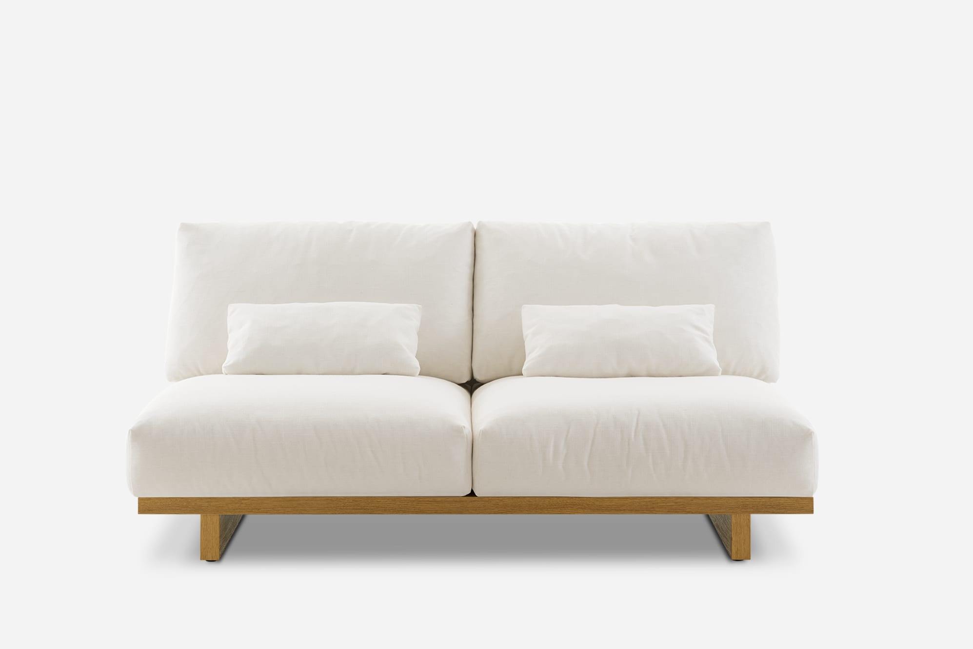 Mori Performance Fabric Armless 2 Seater Sofa 2