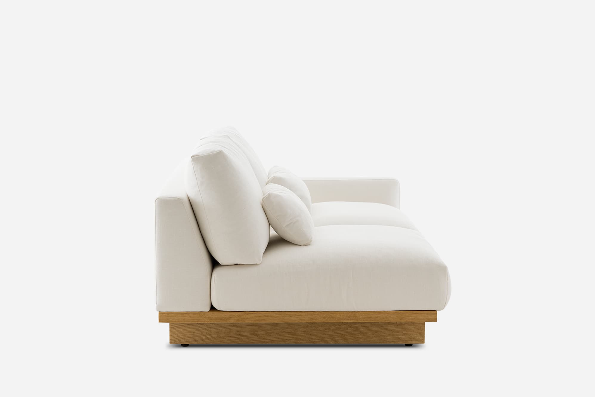 Mori Performance Fabric Single Arm 2 Seater Sofa 12