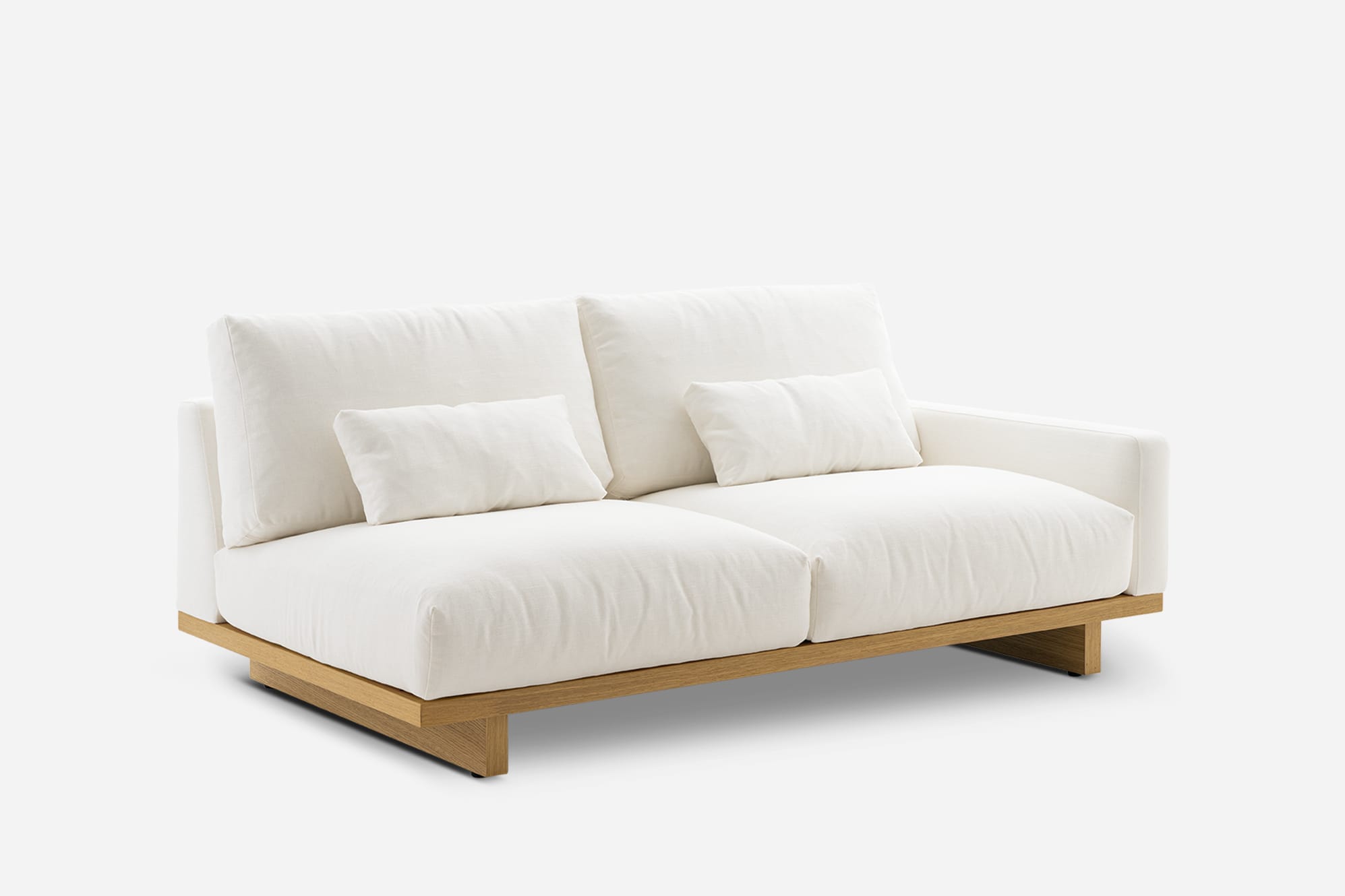 Mori Performance Fabric Single Arm 2 Seater Sofa 11