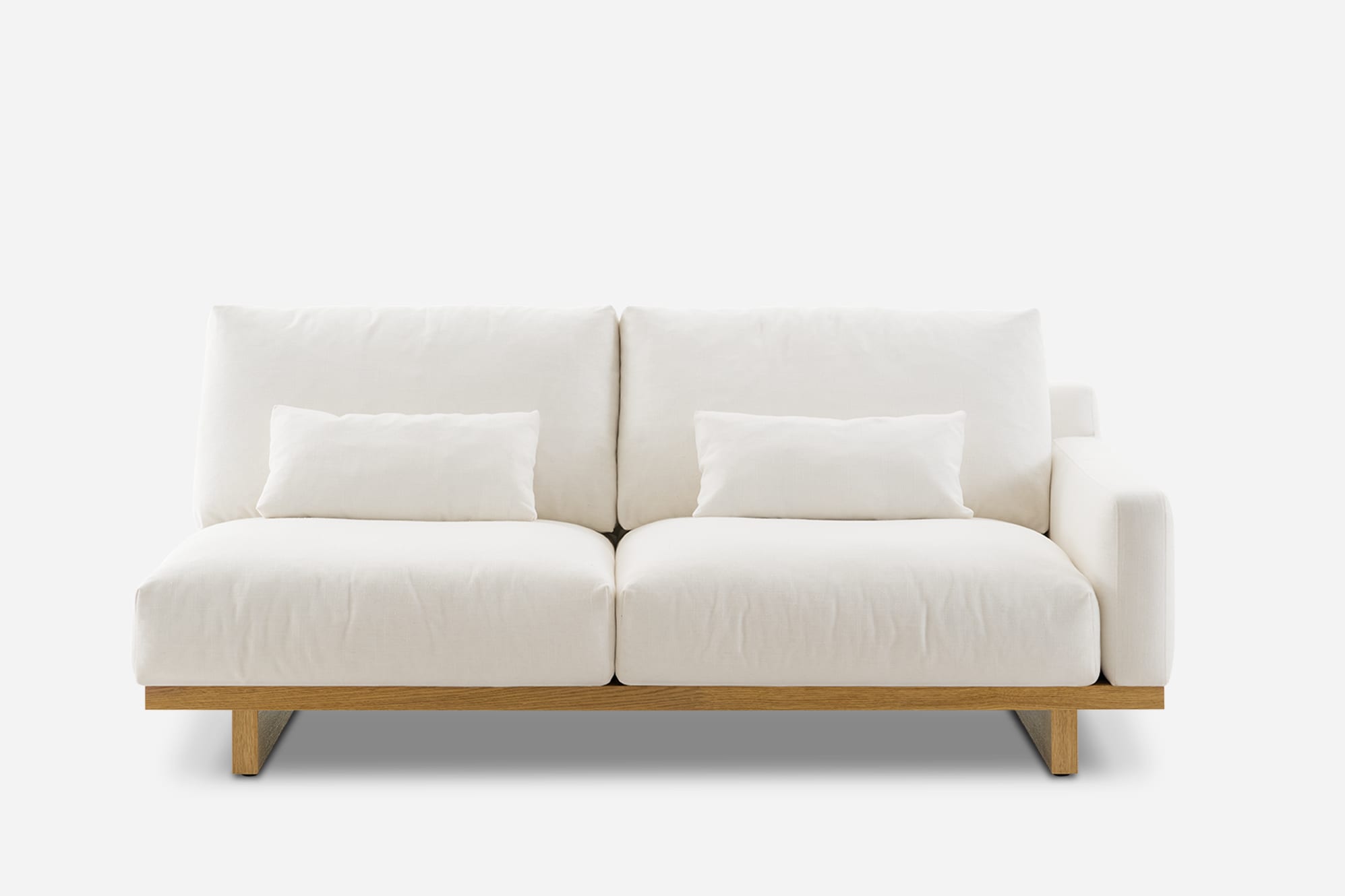 Mori Performance Fabric Single Arm 2 Seater Sofa 2