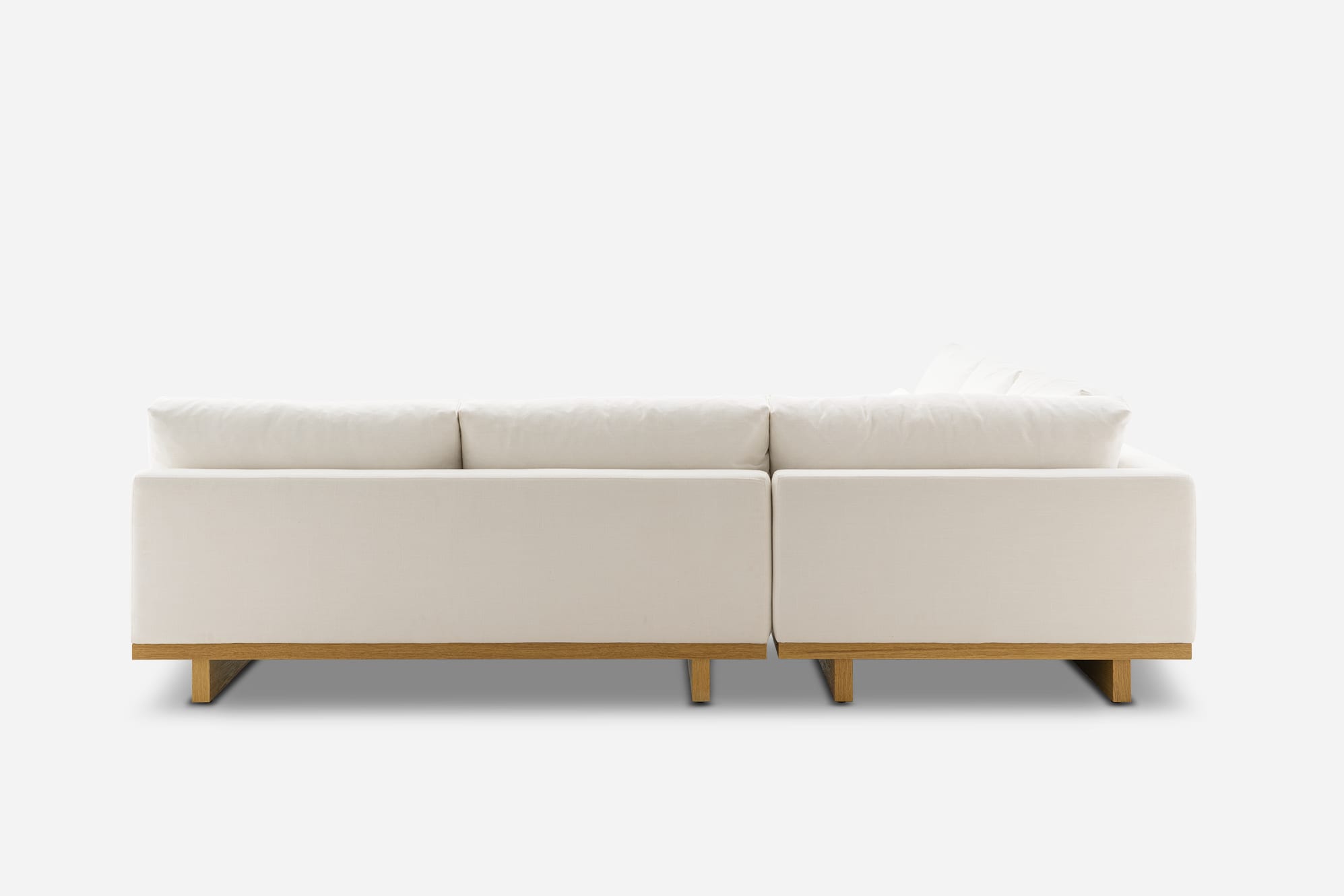 Mori Performance Fabric Armless L-Shape Sectional Sofa 10