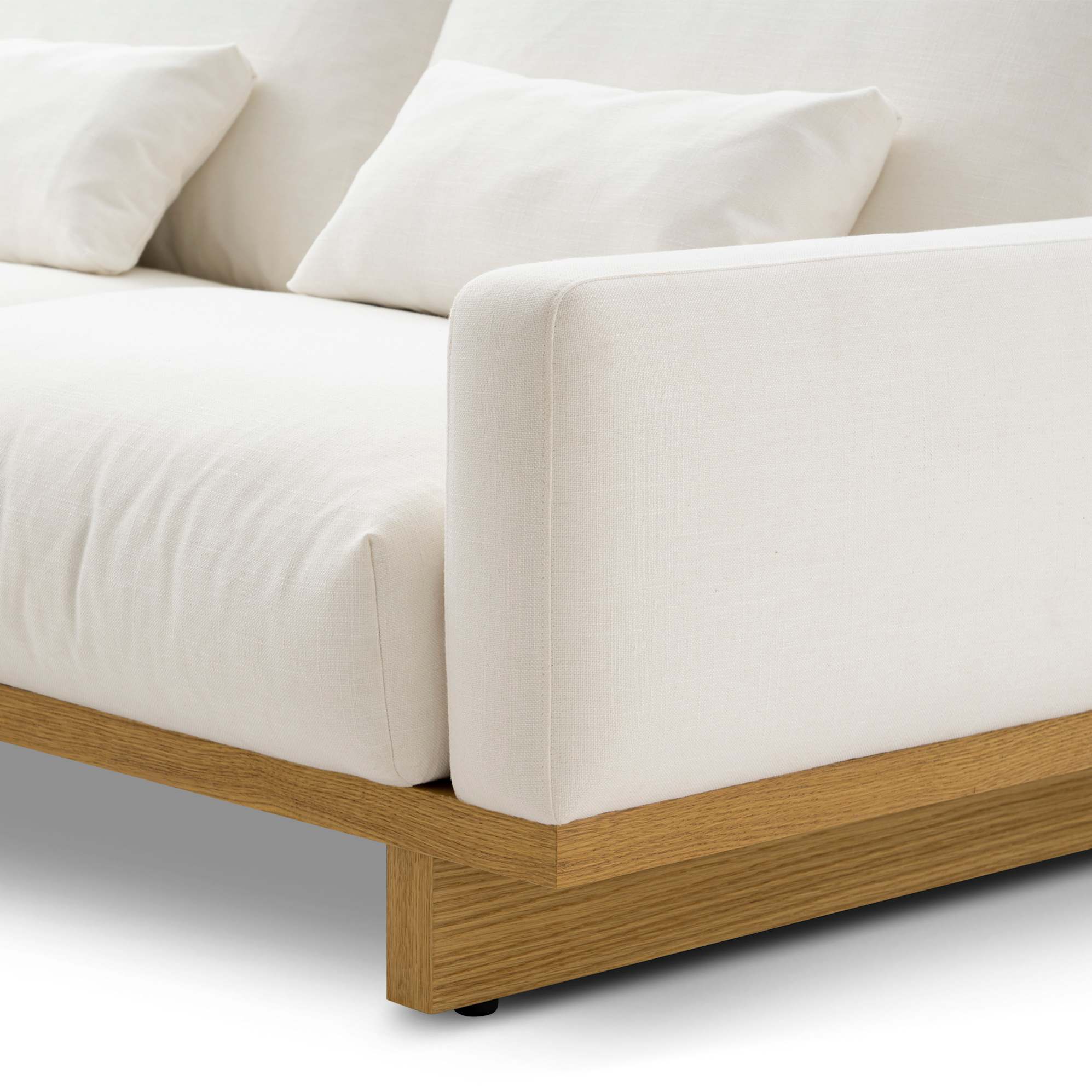 Mori Performance Fabric Single Arm 2 Seater Sofa 7