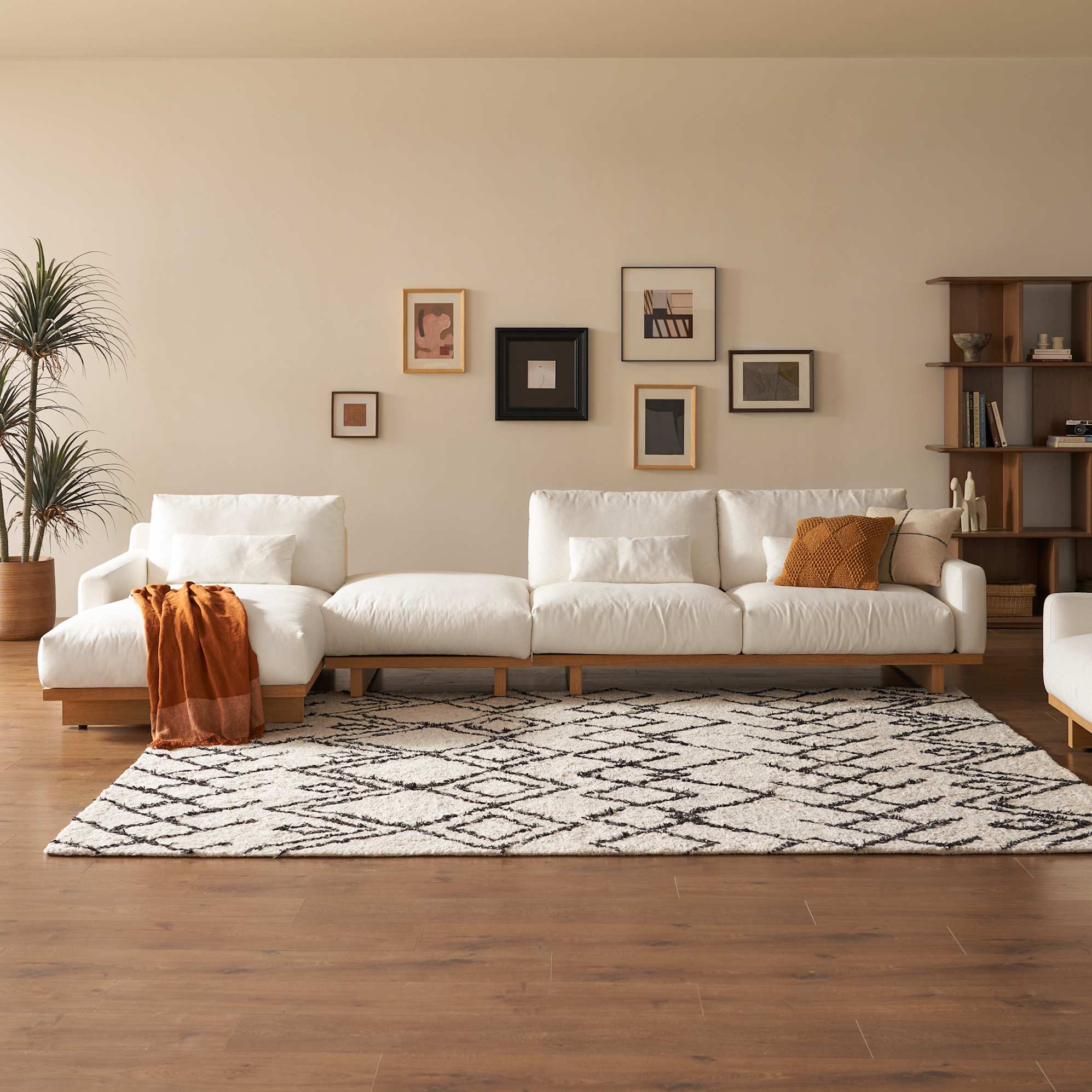 Mori Performance Fabric Left Chaise Sofa 4
