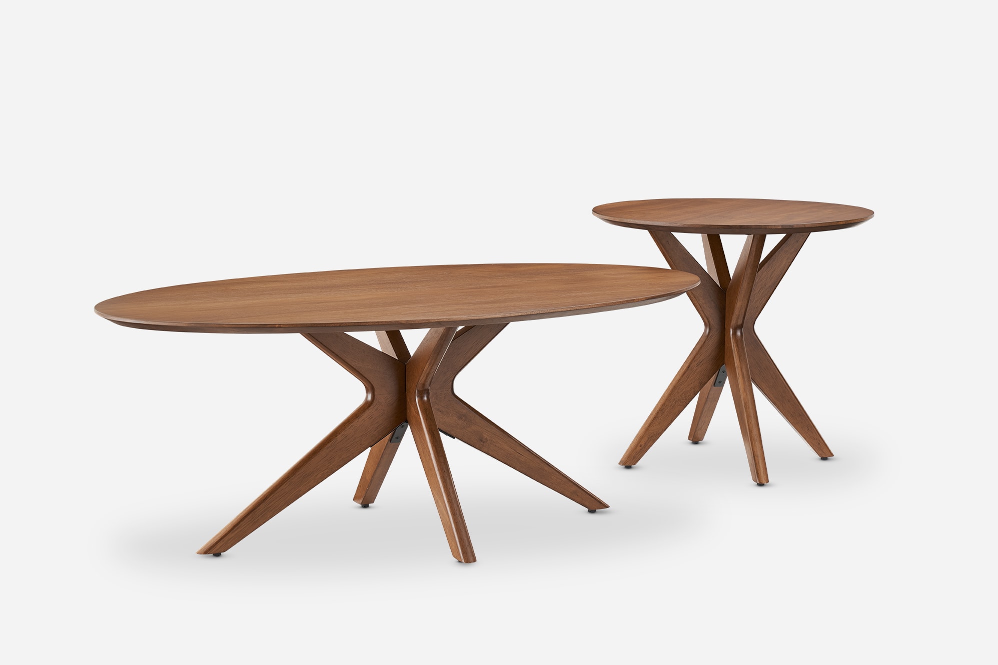 Bristol Coffee Table Set, Walnut 8