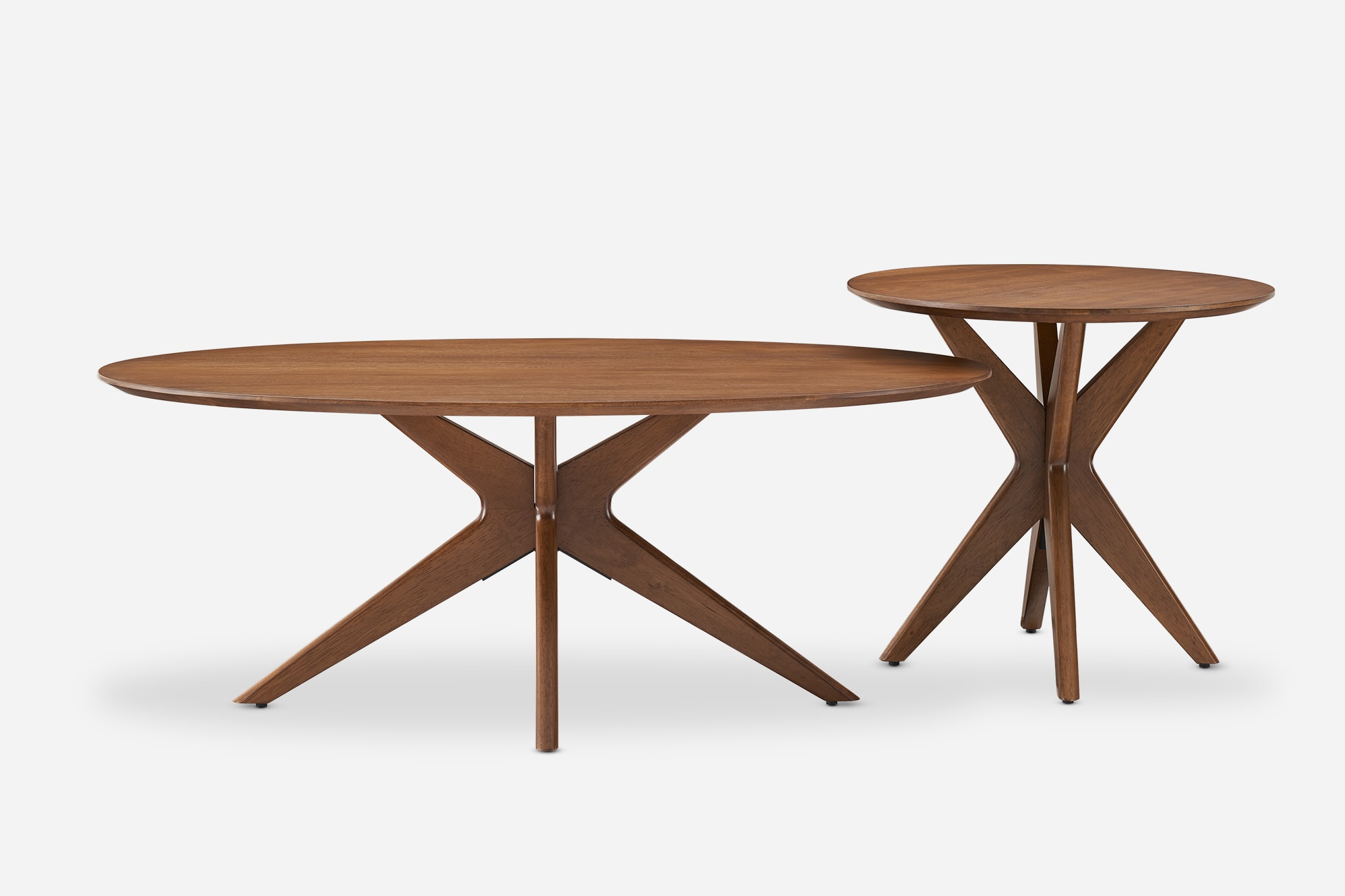 Bristol Coffee Table Set, Walnut 1