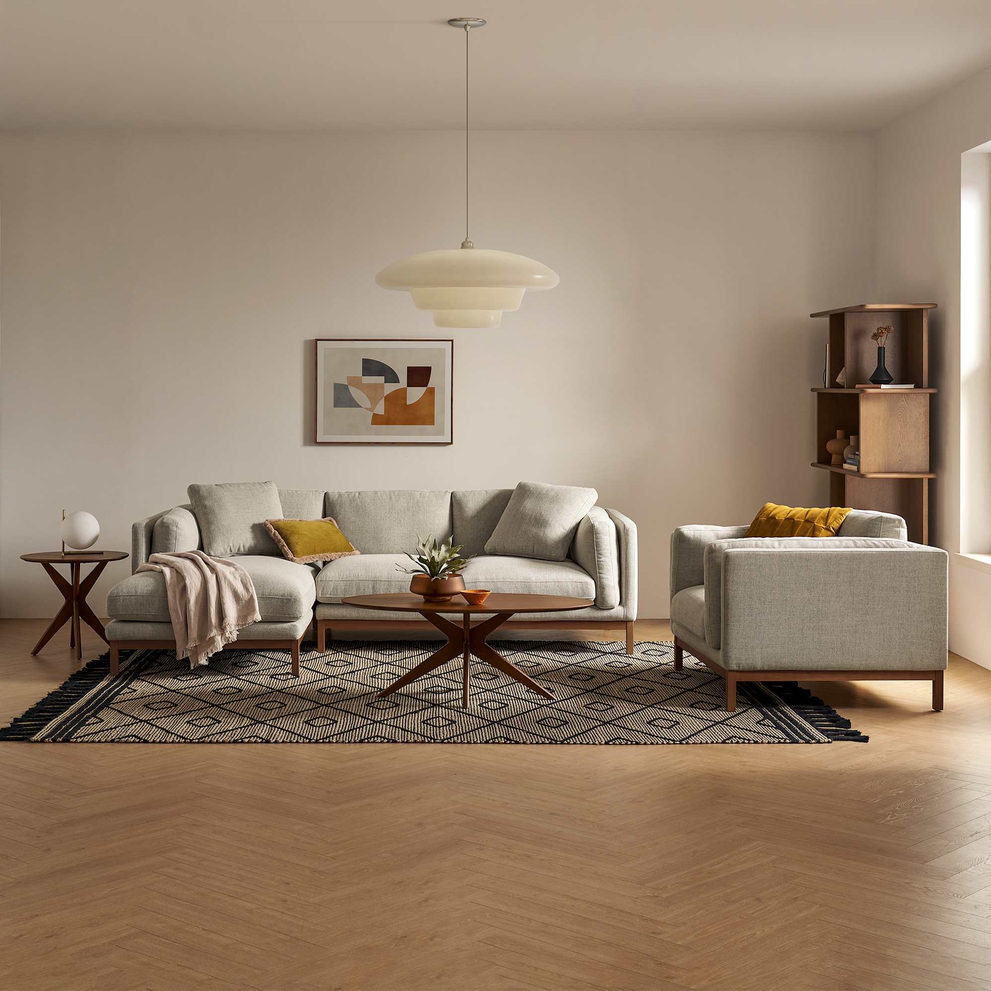 Bristol Coffee Table Set, Walnut 3