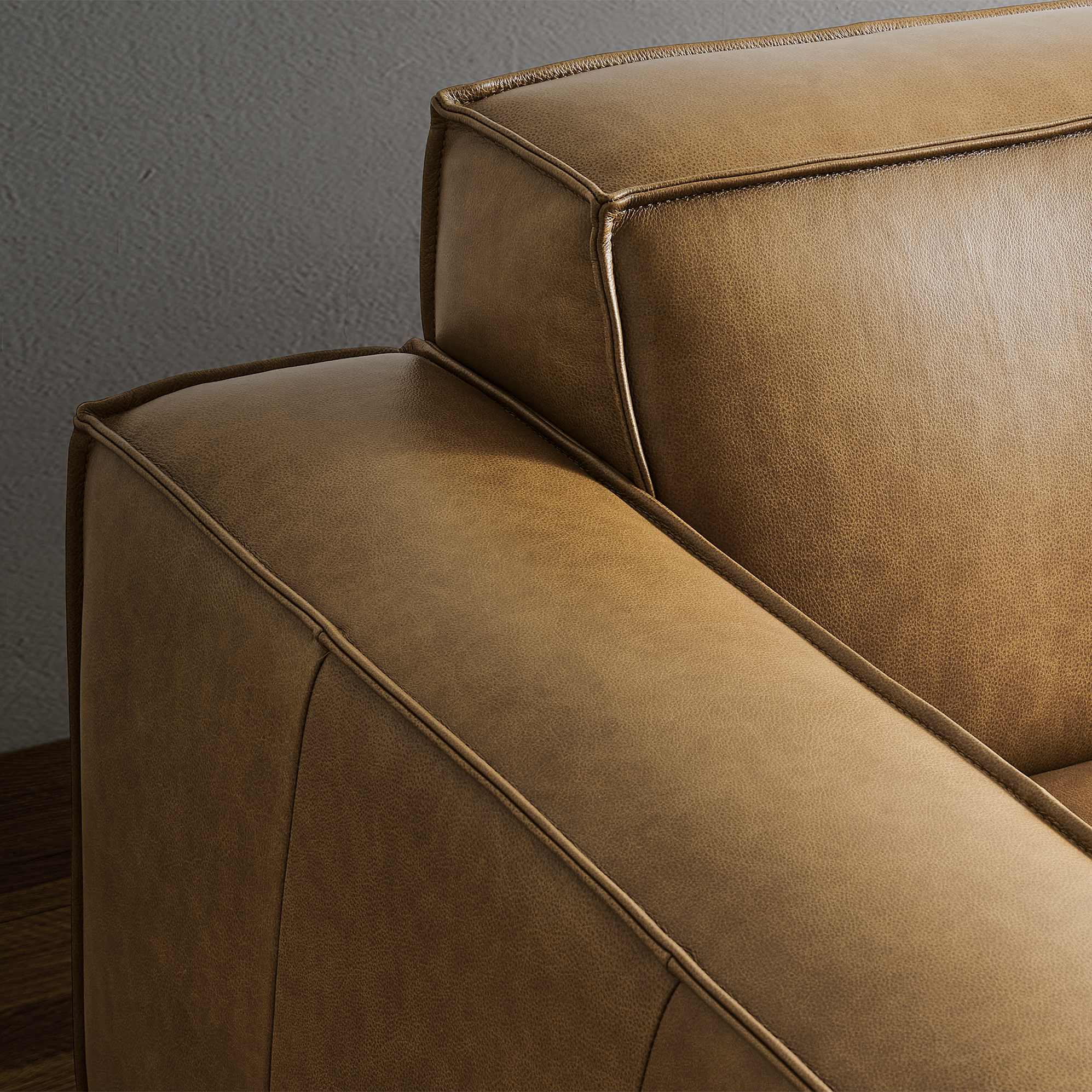 Jonathan Leather Extended Sofa 7