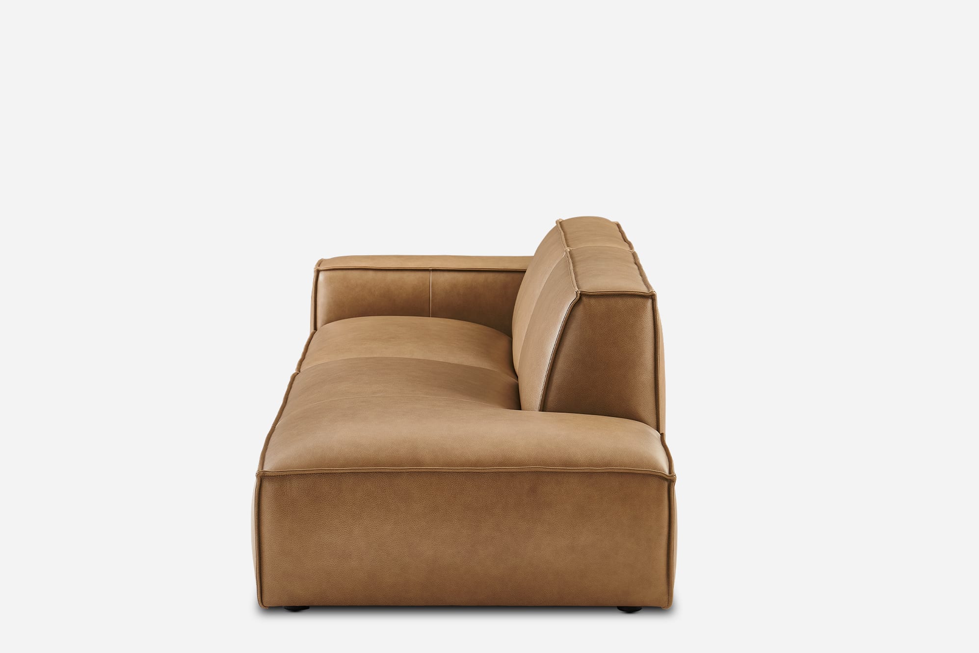 Jonathan Leather Side Chaise Sofa 12