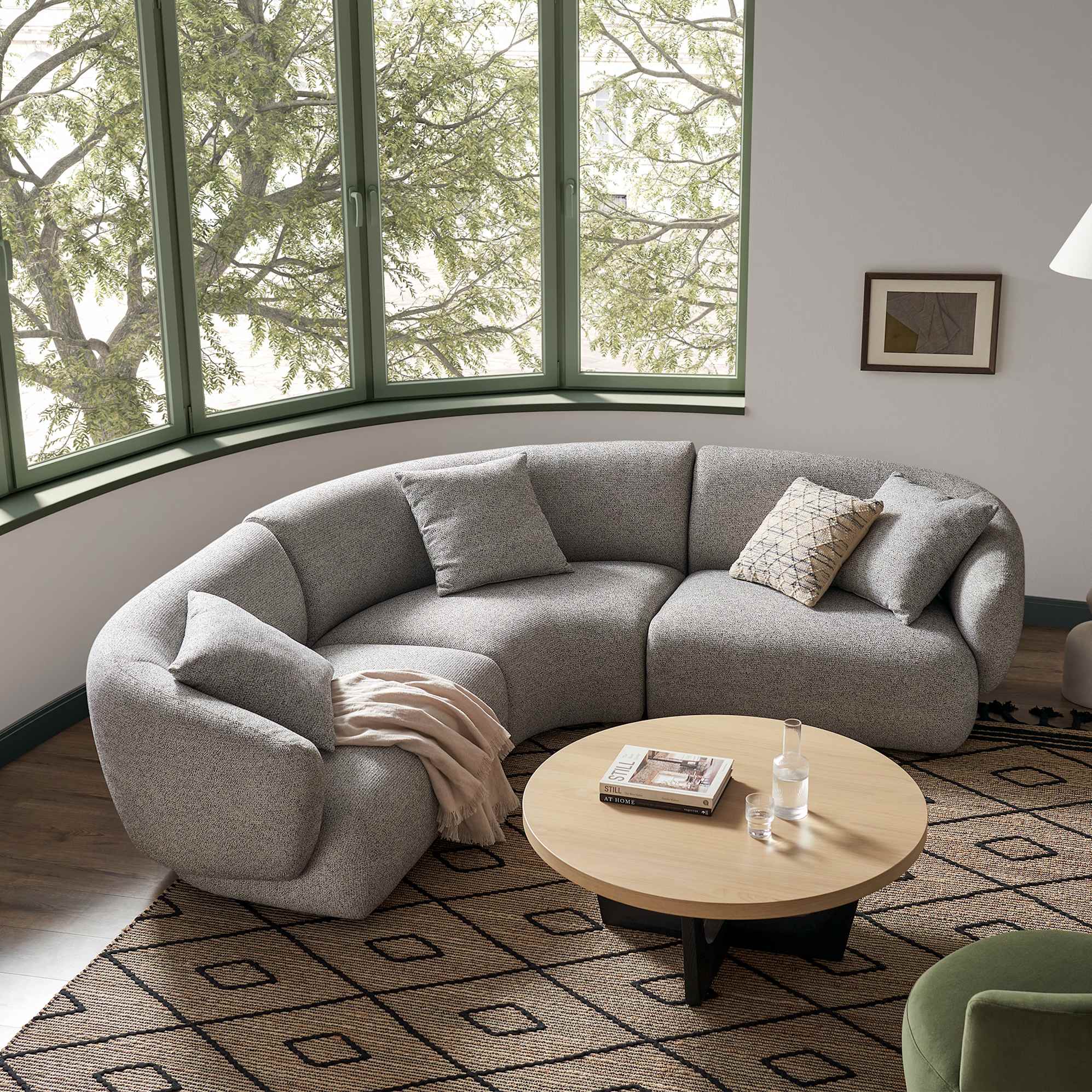 Auburn Performance Fabric Corner Sofa 0