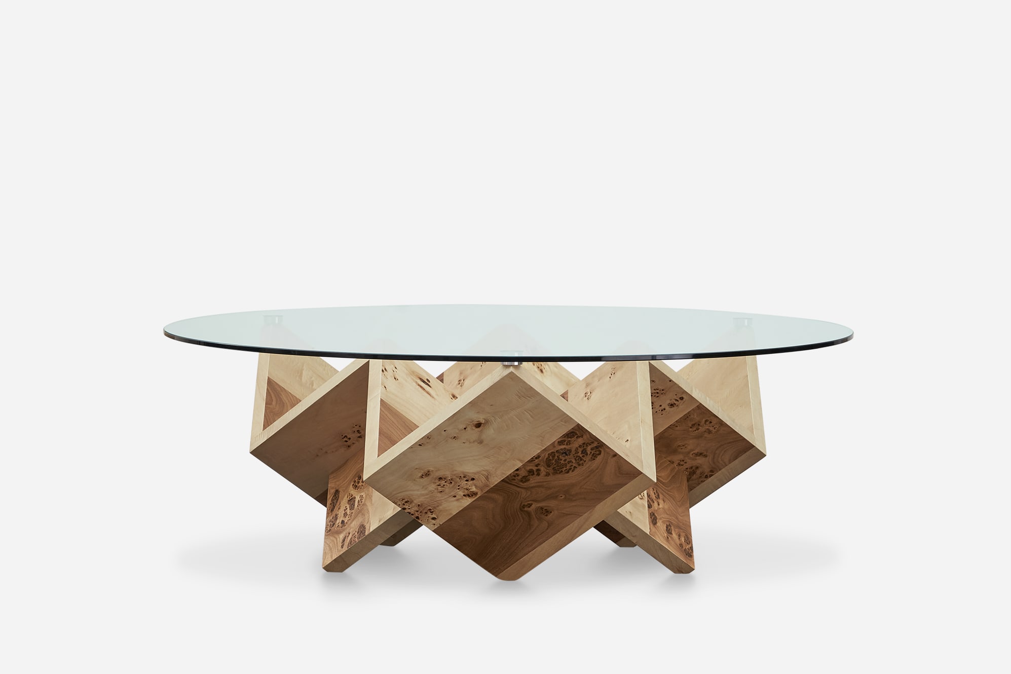Cupid Burl Wood Coffee Table 8