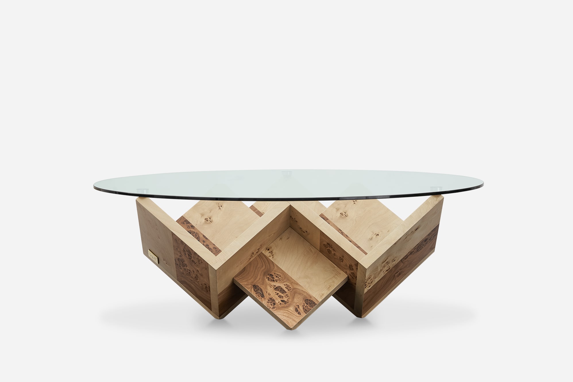 Cupid Burl Wood Coffee Table 1