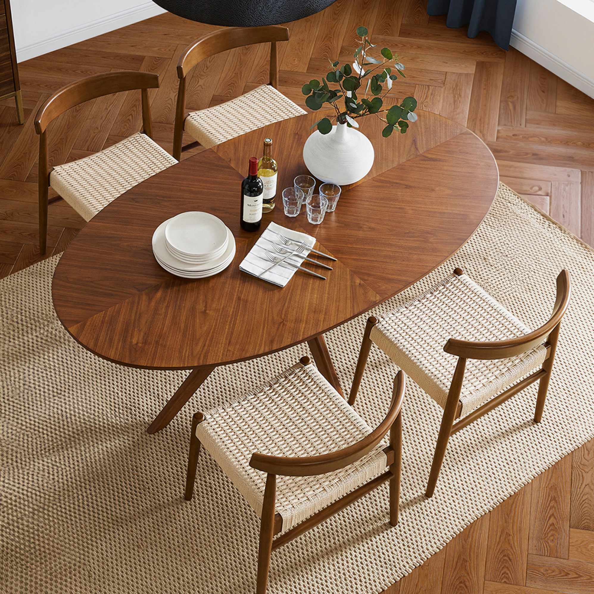 Brighton Oval Dining Table with Austen Chair Set 0