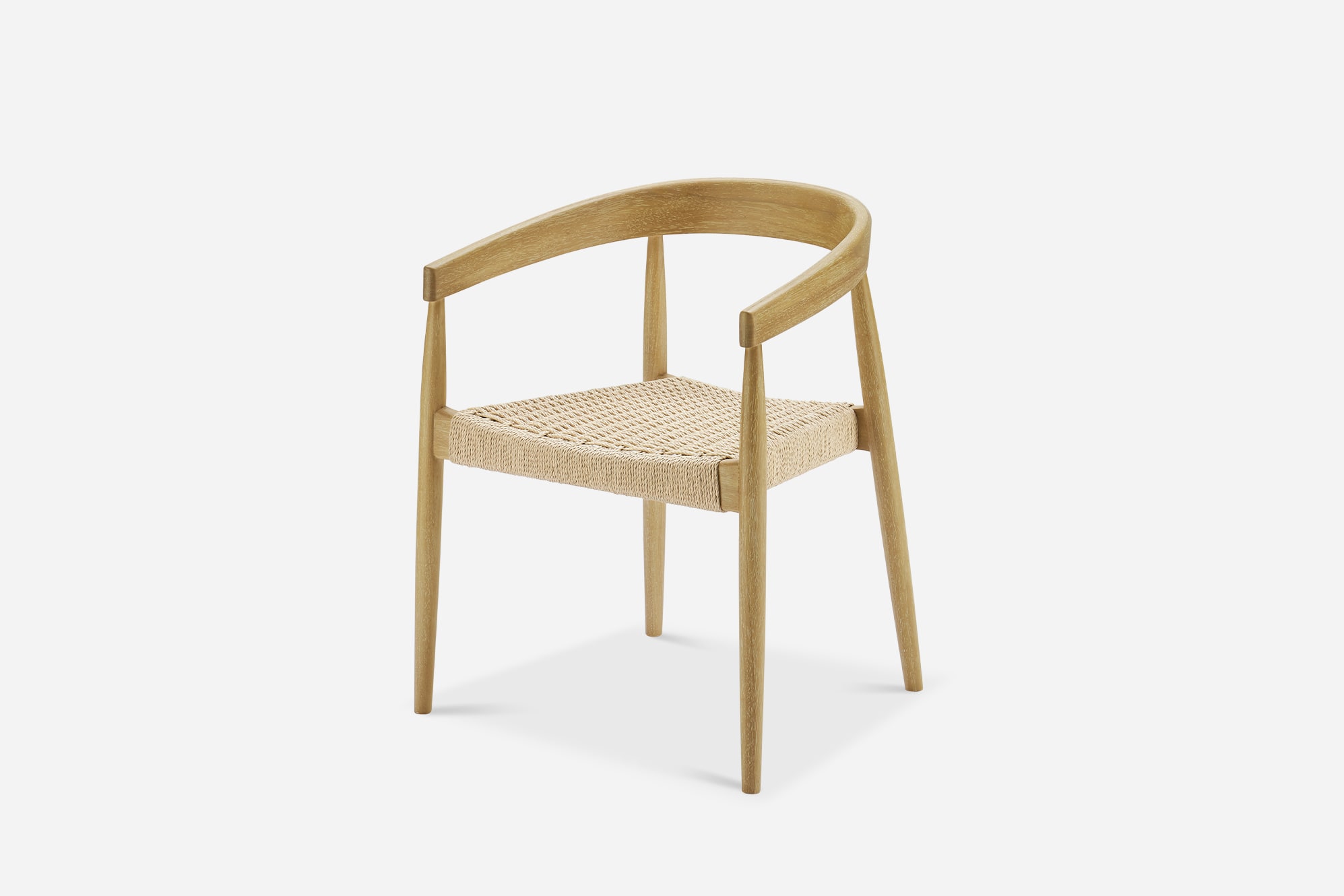Austen Dining Arm Chair, White Wash 1