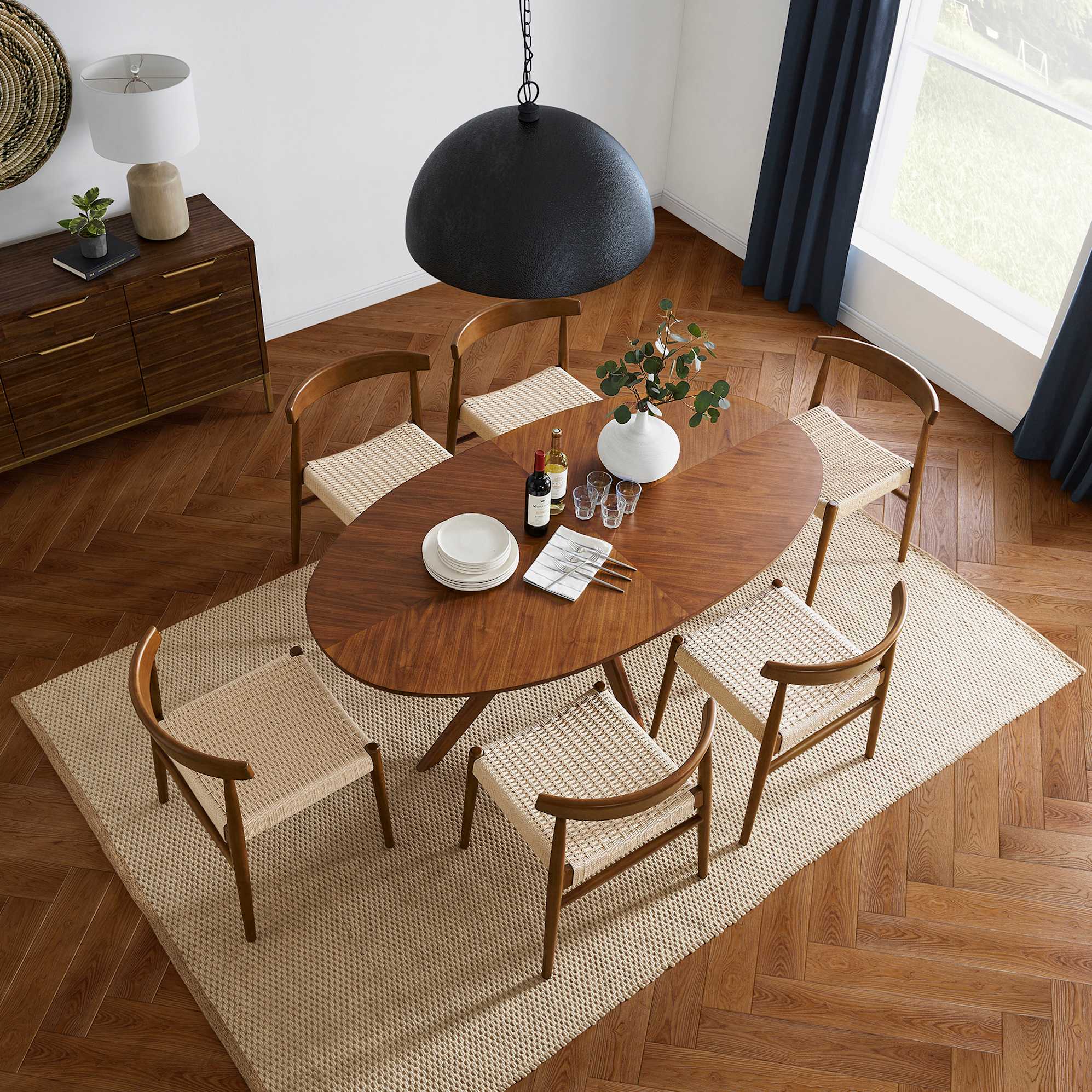 Brighton Oval Dining Table with Austen Chair Set 0