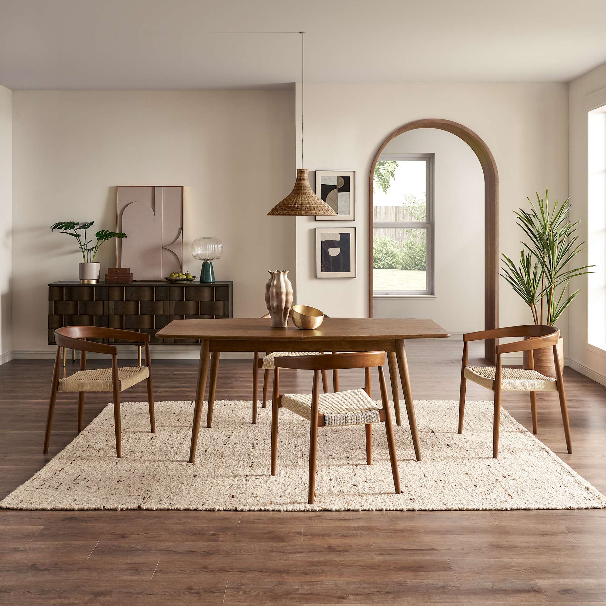 Austen Dining Armchair, Walnut Stain 2