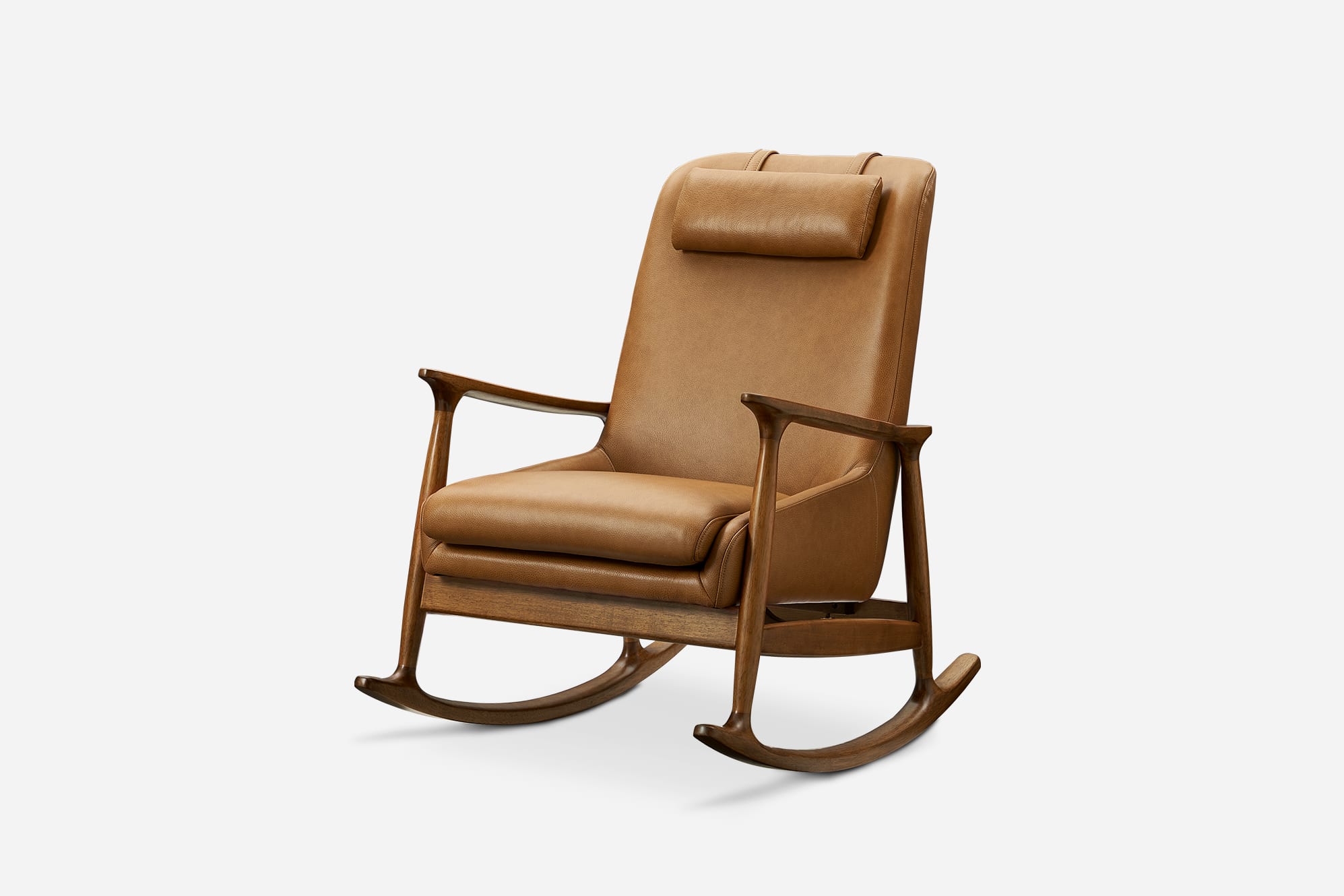 Desmond Leather Rocking Armchair 1