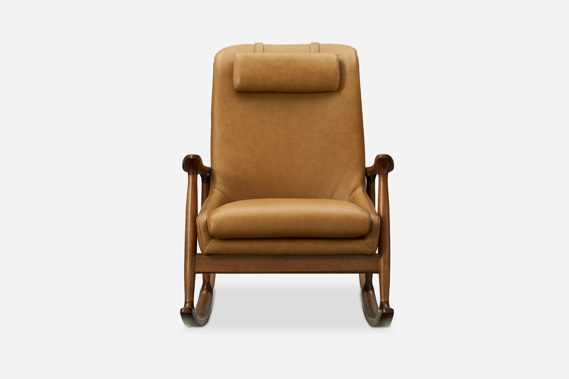 Desmond Leather Rocking Armchair 7