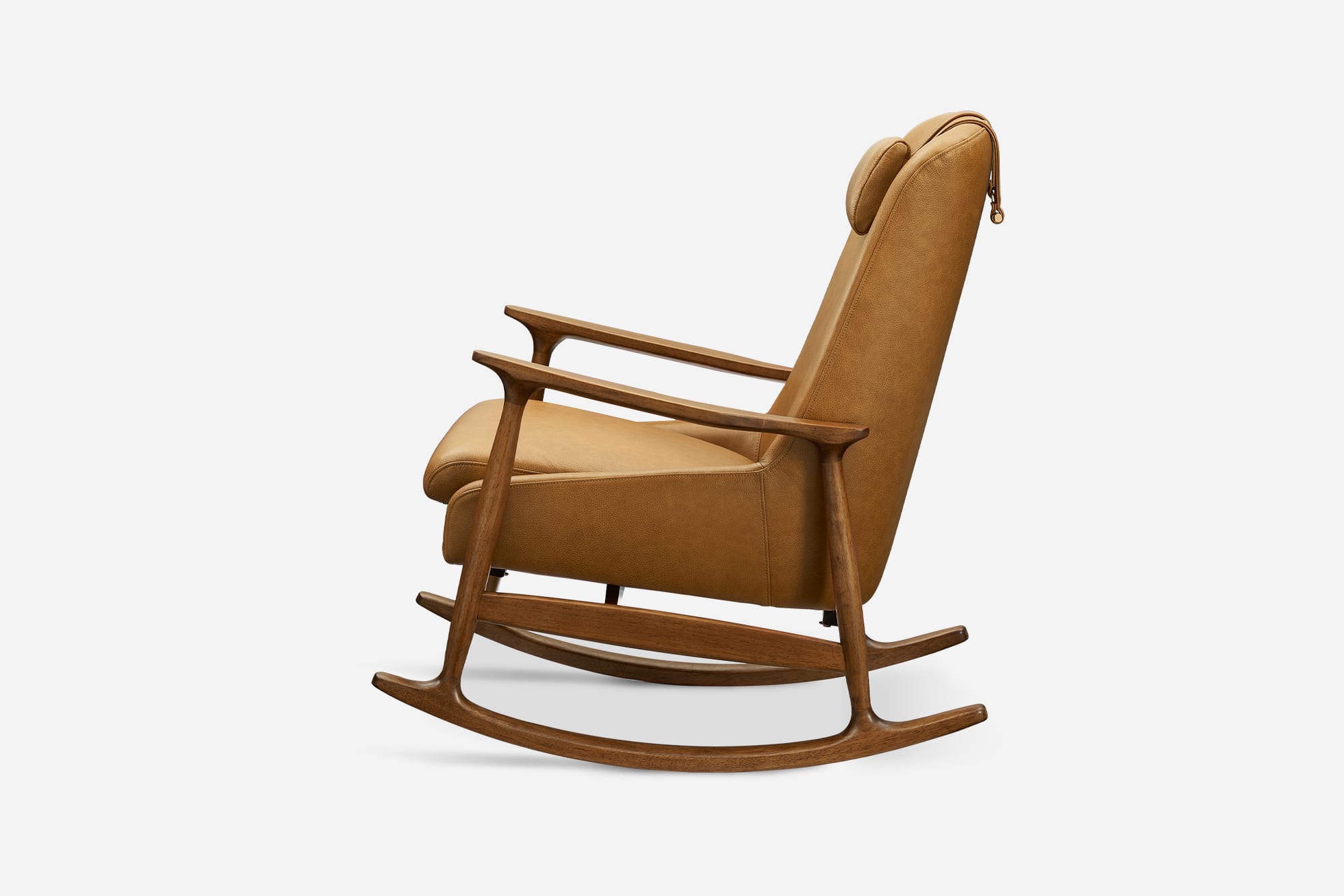 Desmond Leather Rocking Armchair 8