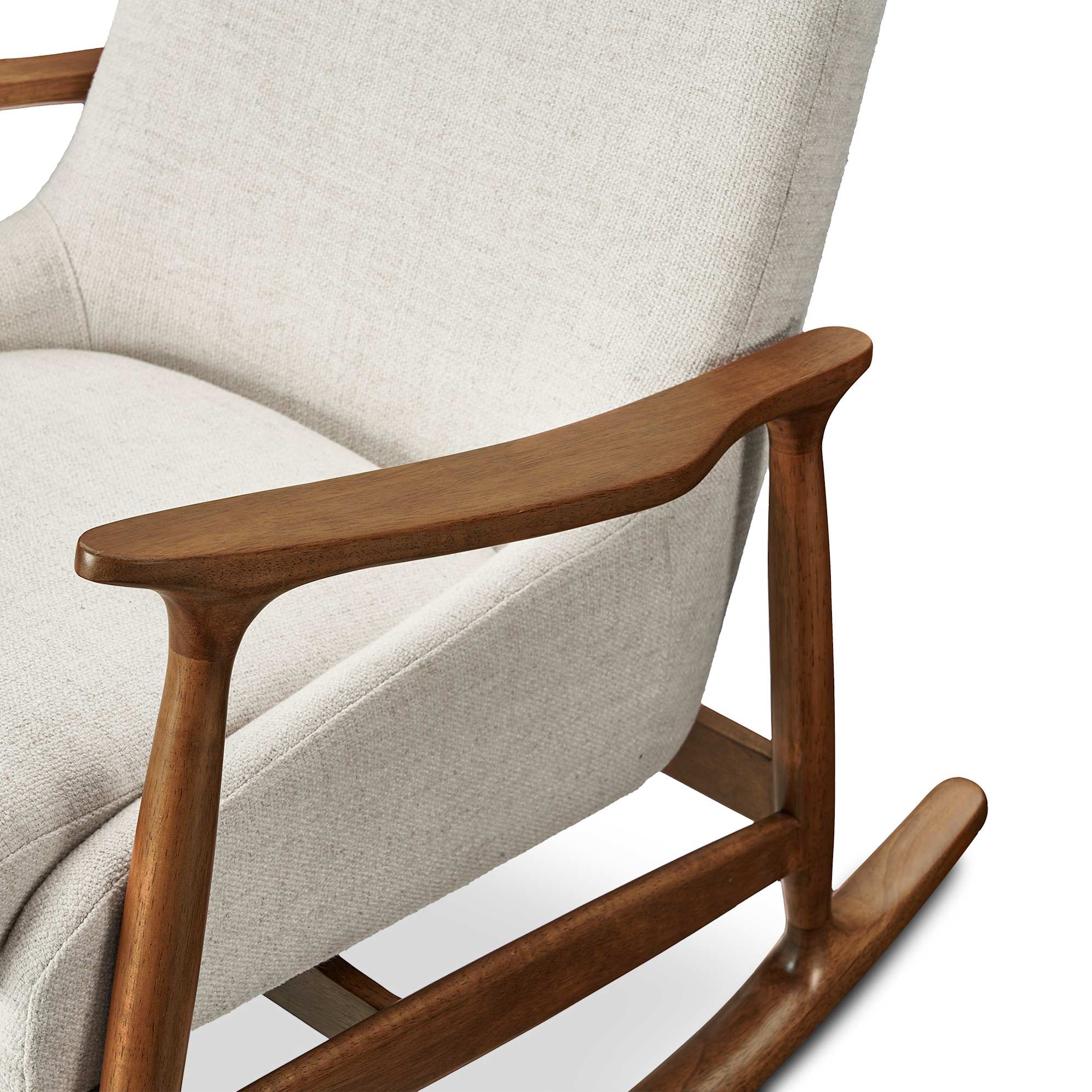 Desmond Rocking Armchair with Ottoman 3