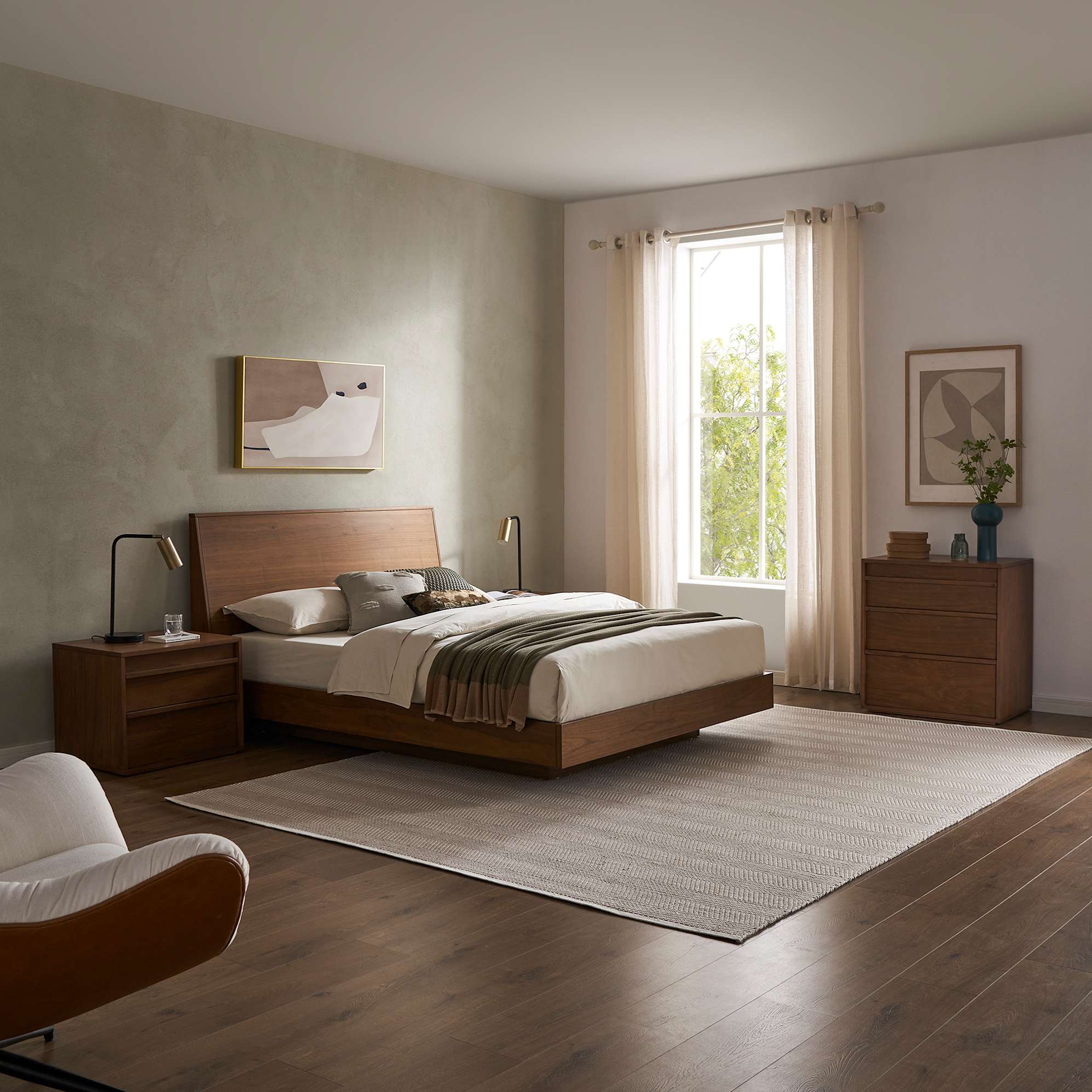 Joseph Build-Your-Own Bedroom Set, Walnut 2